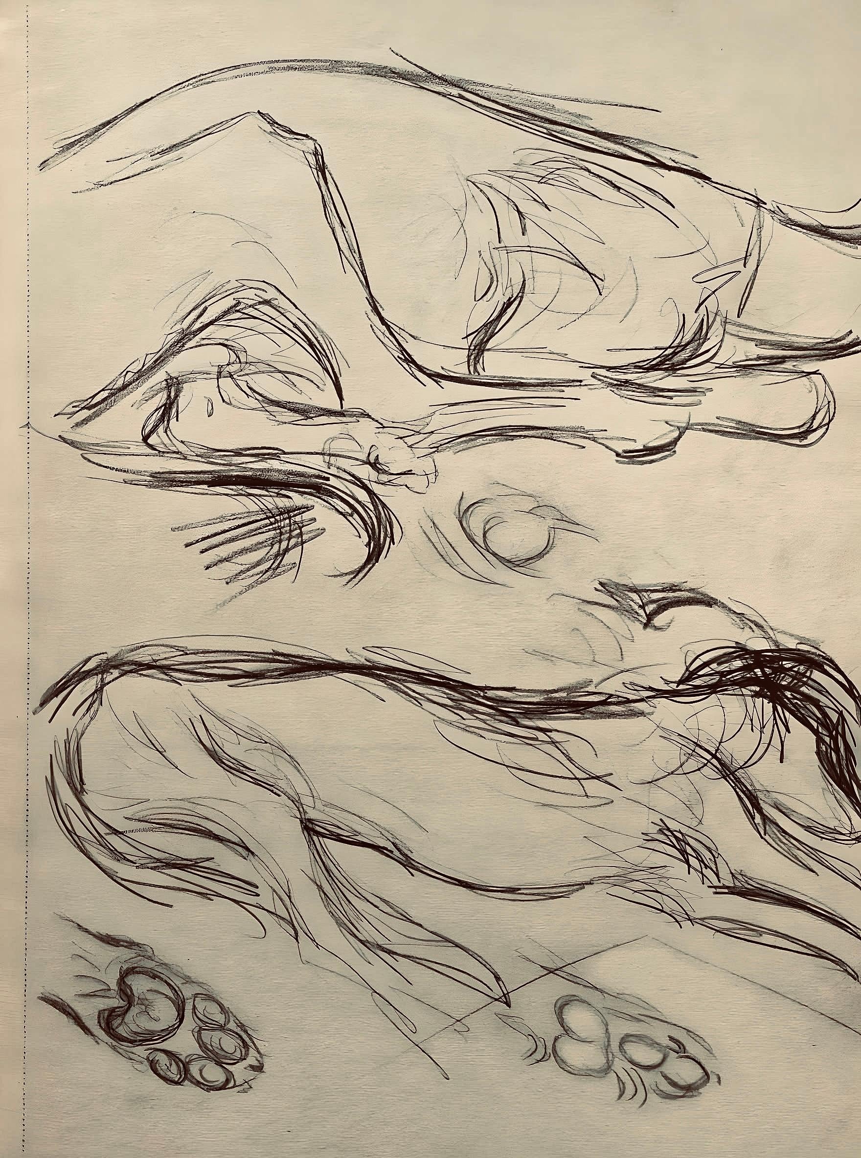 Picasso, Composition, Carnet de dessins de Picasso, Cahiers d'Art (d'après) en vente 1