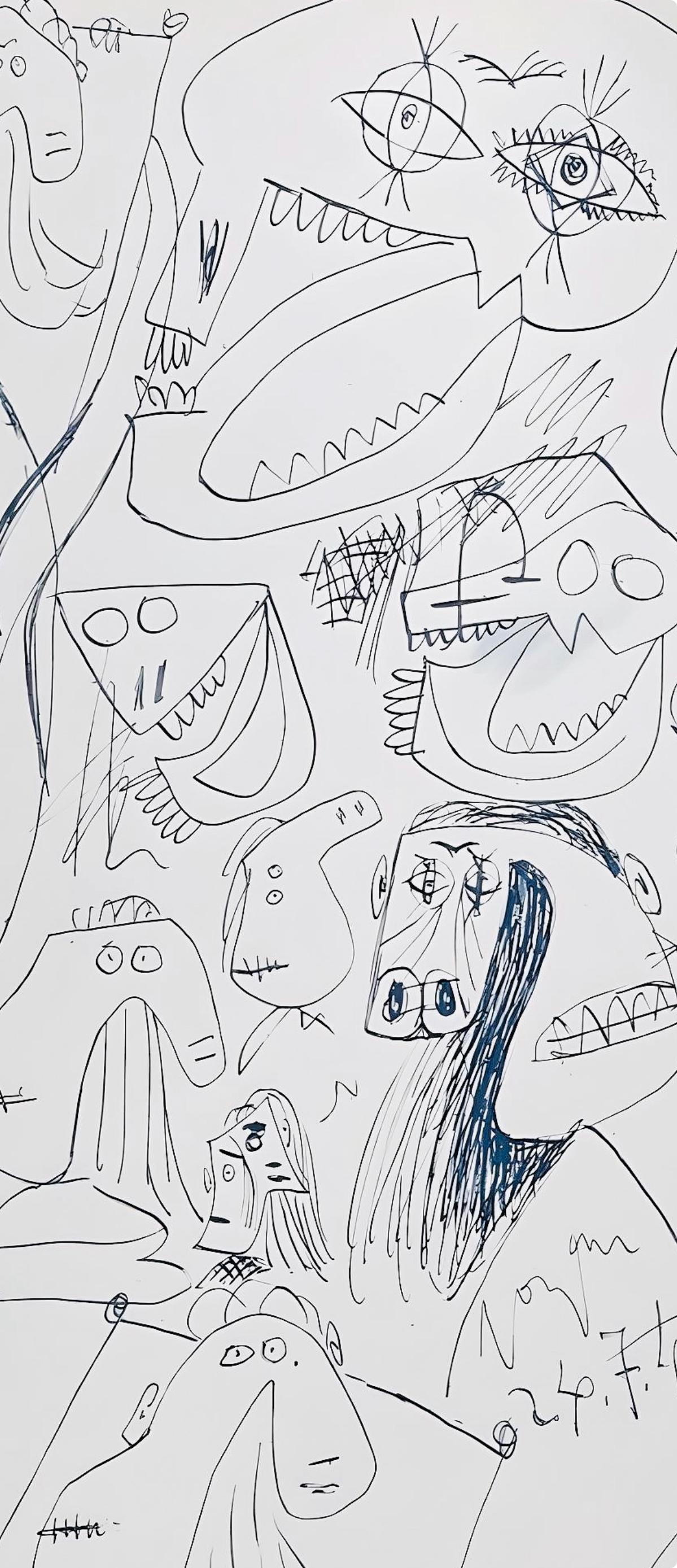 Picasso, Composition, Carnet de dessins de Picasso, Cahiers d'Art (d'après) en vente 1