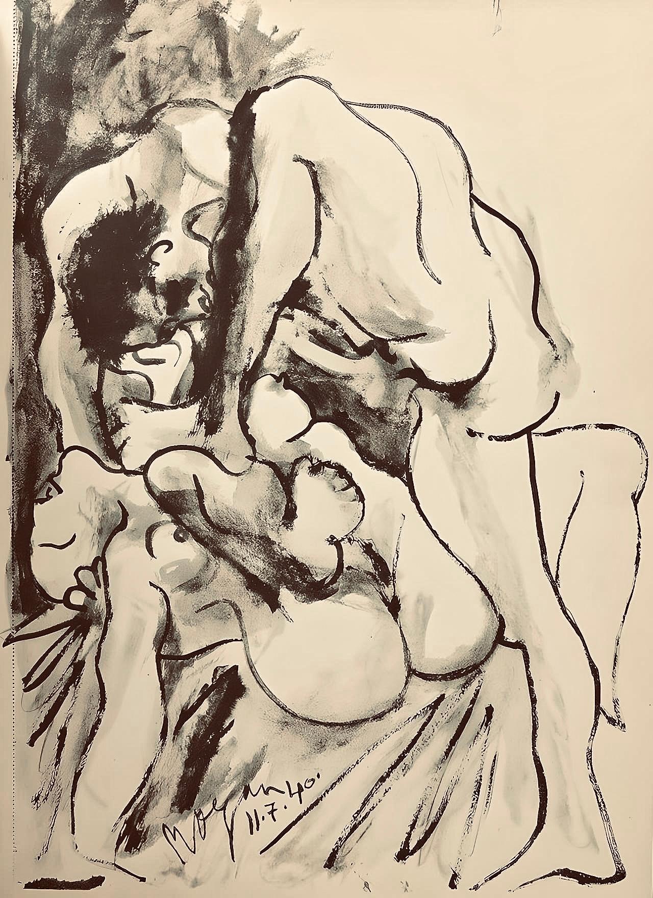 Picasso, Composition, Carnet de dessins de Picasso, Cahiers d'Art (d'après) en vente 1