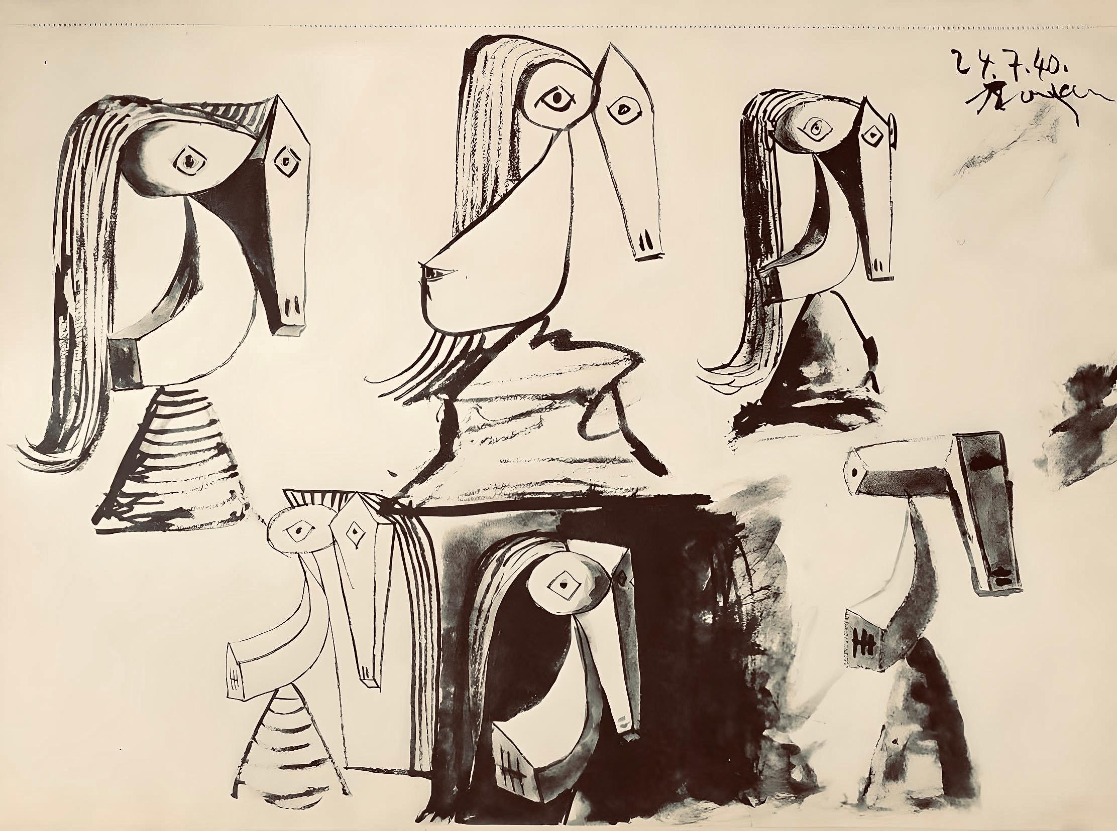 Picasso, Composizione, Carnet de dessins de Picasso, Cahiers d'Art (dopo) in vendita 1