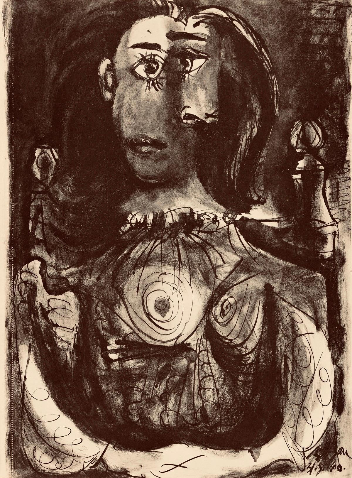 Picasso, Composition, Carnet de dessins de Picasso, Cahiers d'Art (d'après) en vente 2