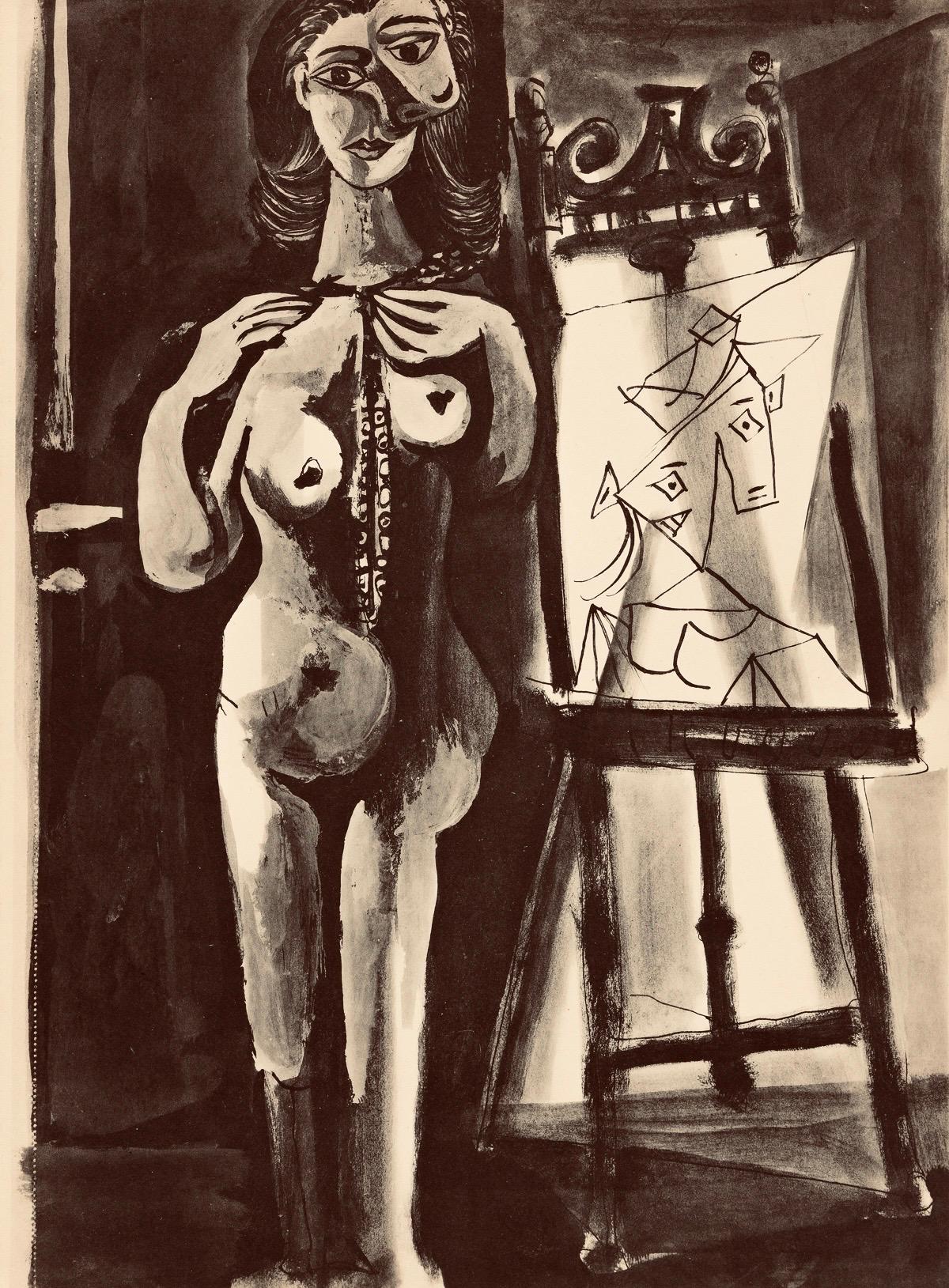 Picasso, Composition, Carnet de dessins de Picasso, Cahiers d'Art (d'après) en vente 2