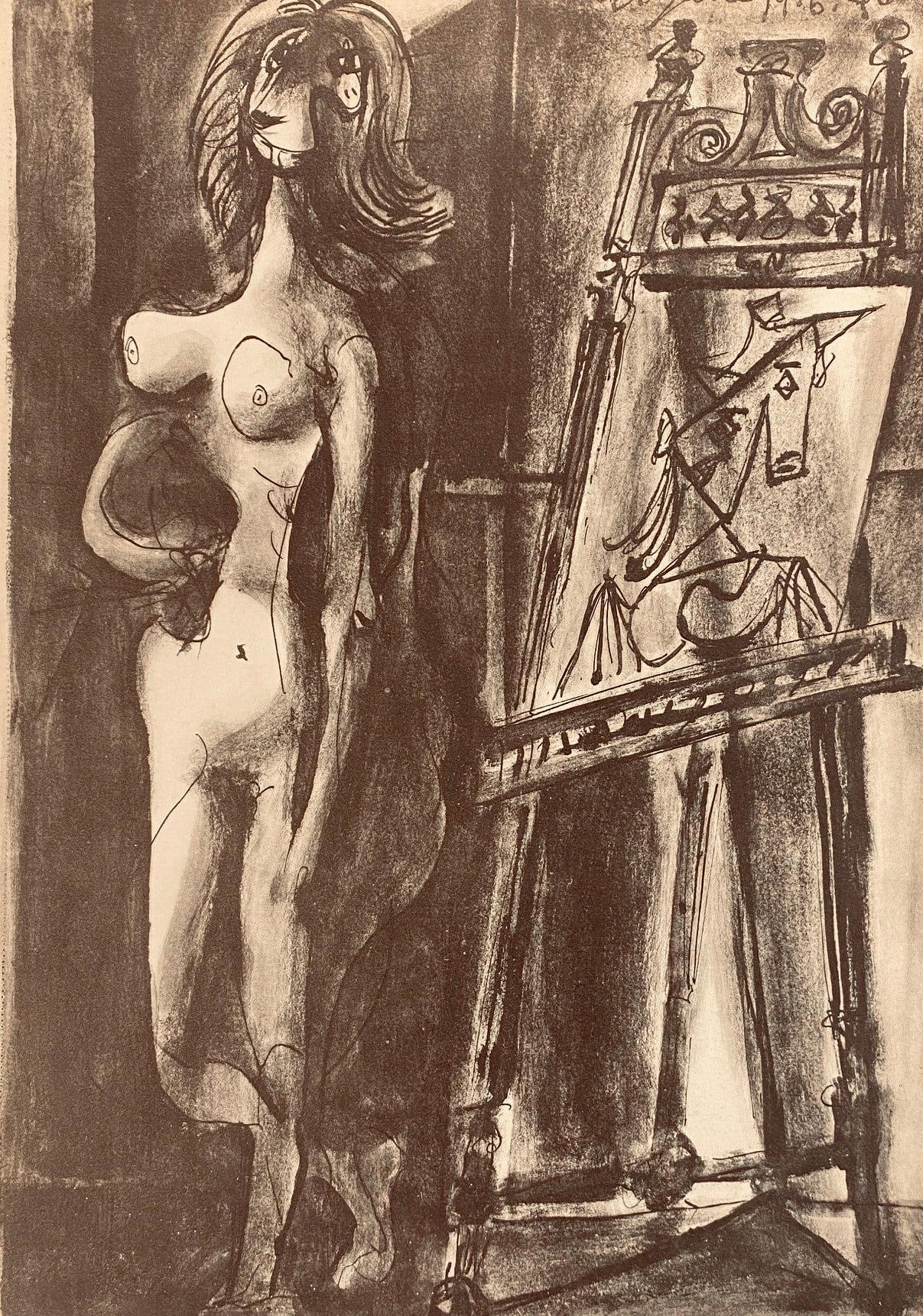 Picasso, Composition, Carnet de dessins de Picasso, Cahiers d'Art (d'après) en vente 2