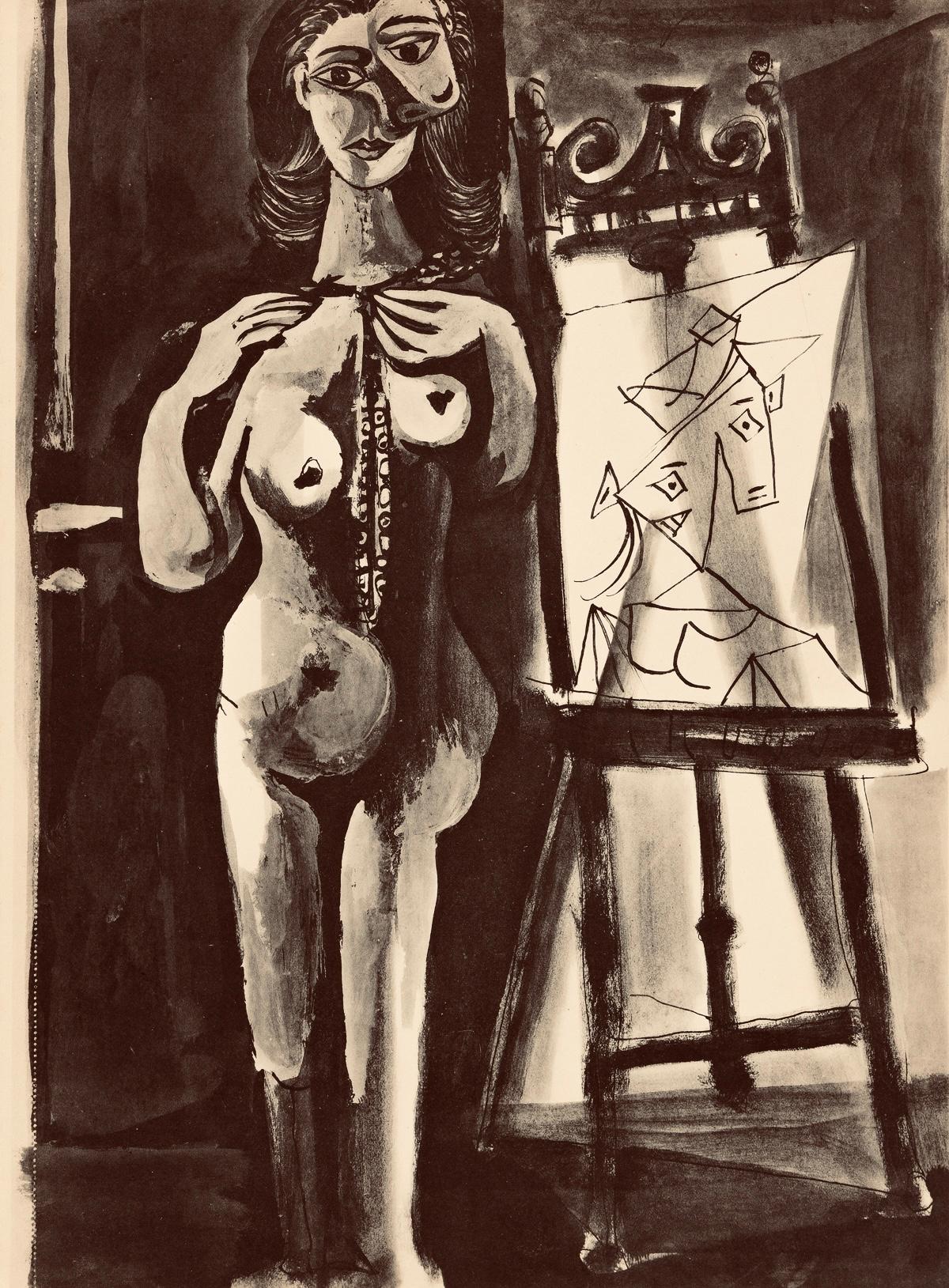Picasso, Composition, Carnet de dessins de Picasso, Cahiers d'Art (d'après) en vente 3