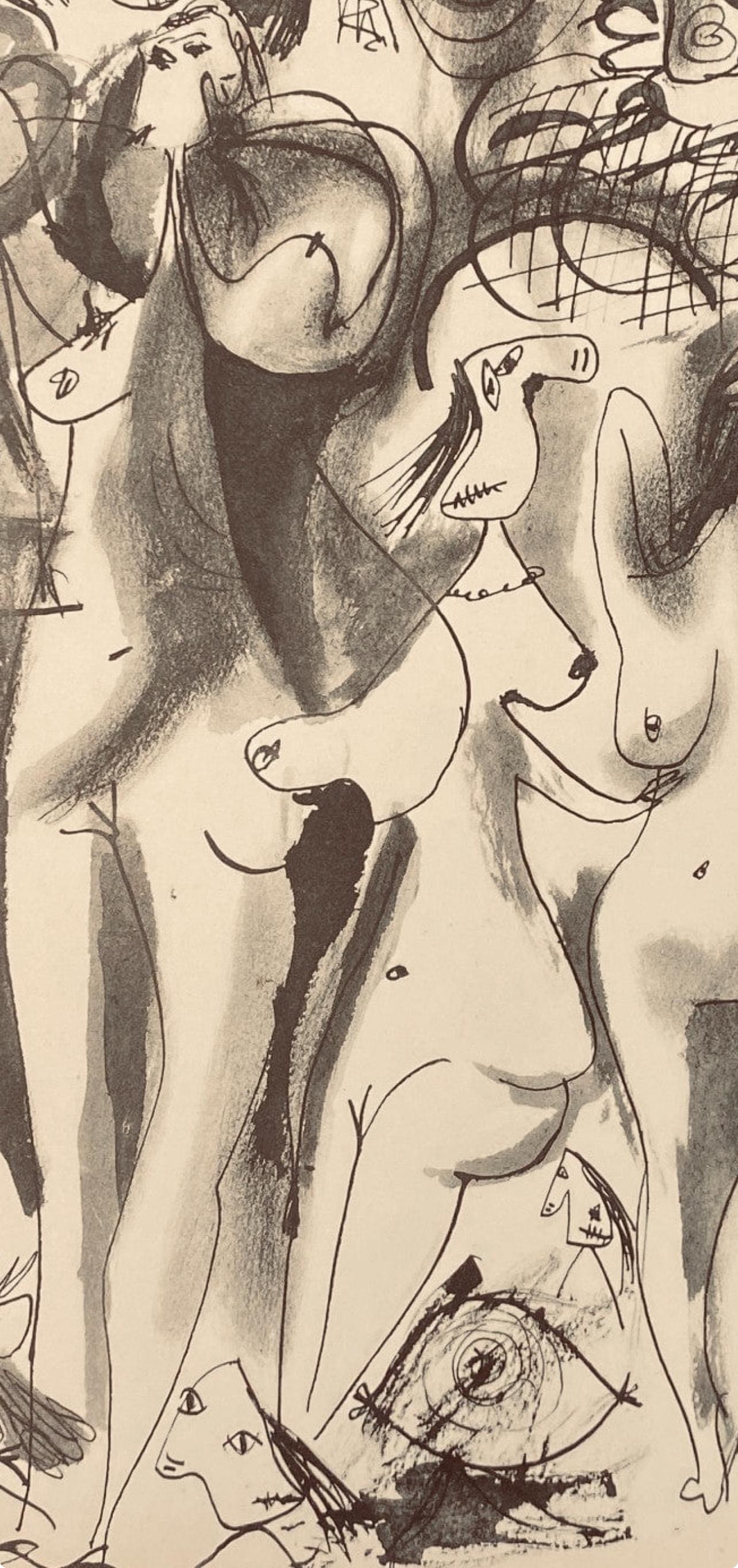 Picasso, Composition, Carnet de dessins de Picasso, Cahiers d’Art (after) For Sale 3