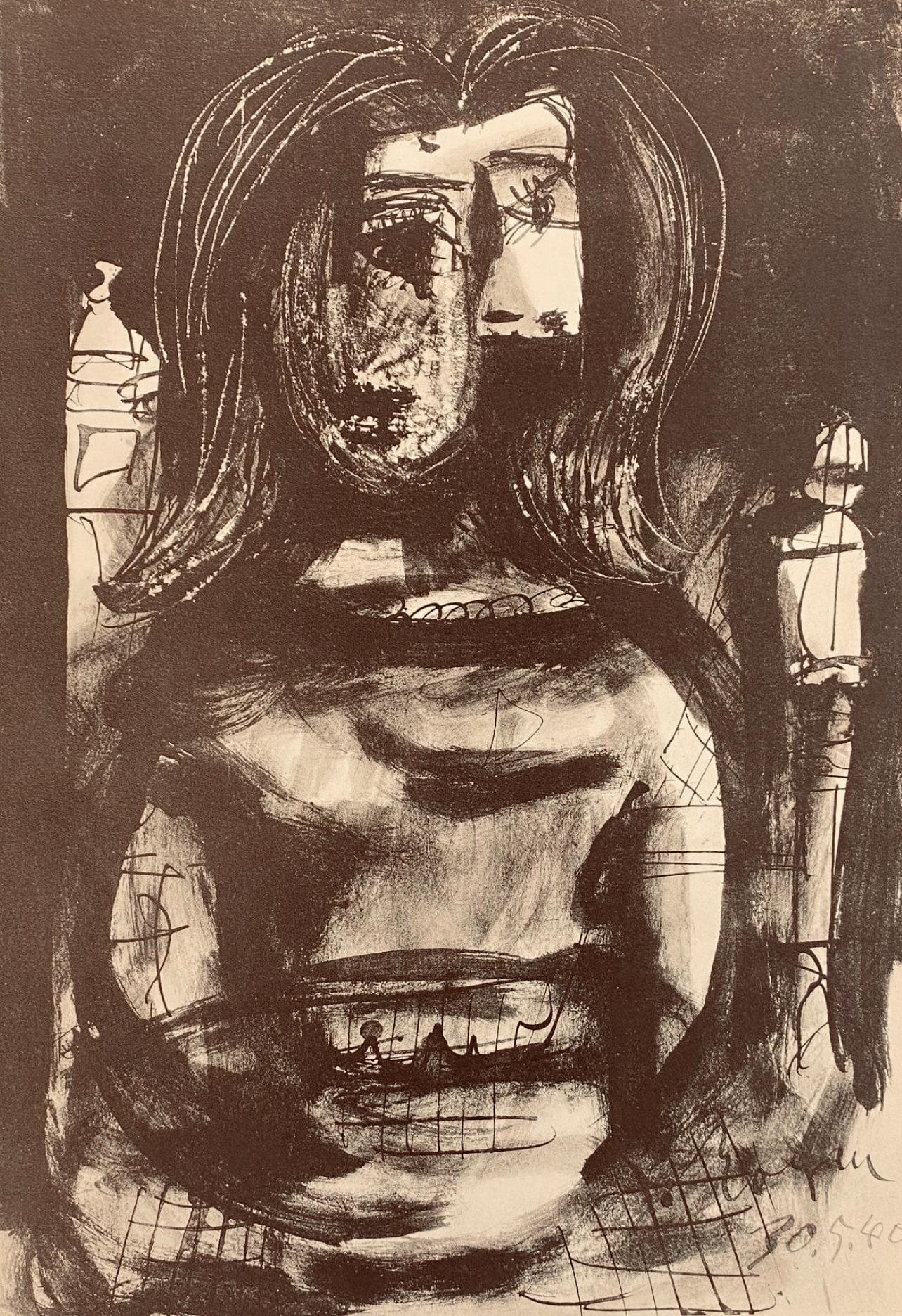 Figurative Print Pablo Picasso - Picasso, Composition, Carnet de dessins de Picasso, Cahiers d'Art (d'après)