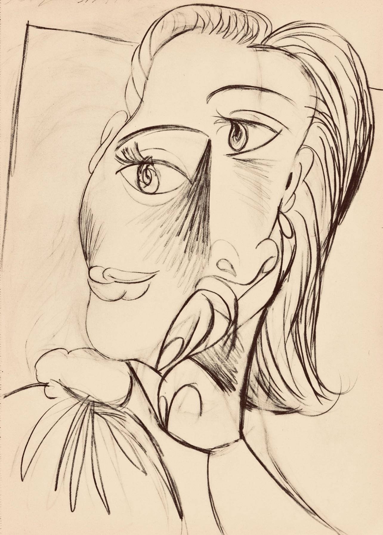 Landscape Print Pablo Picasso - Picasso, Composition, Carnet de dessins de Picasso, Cahiers d'Art (d'après)