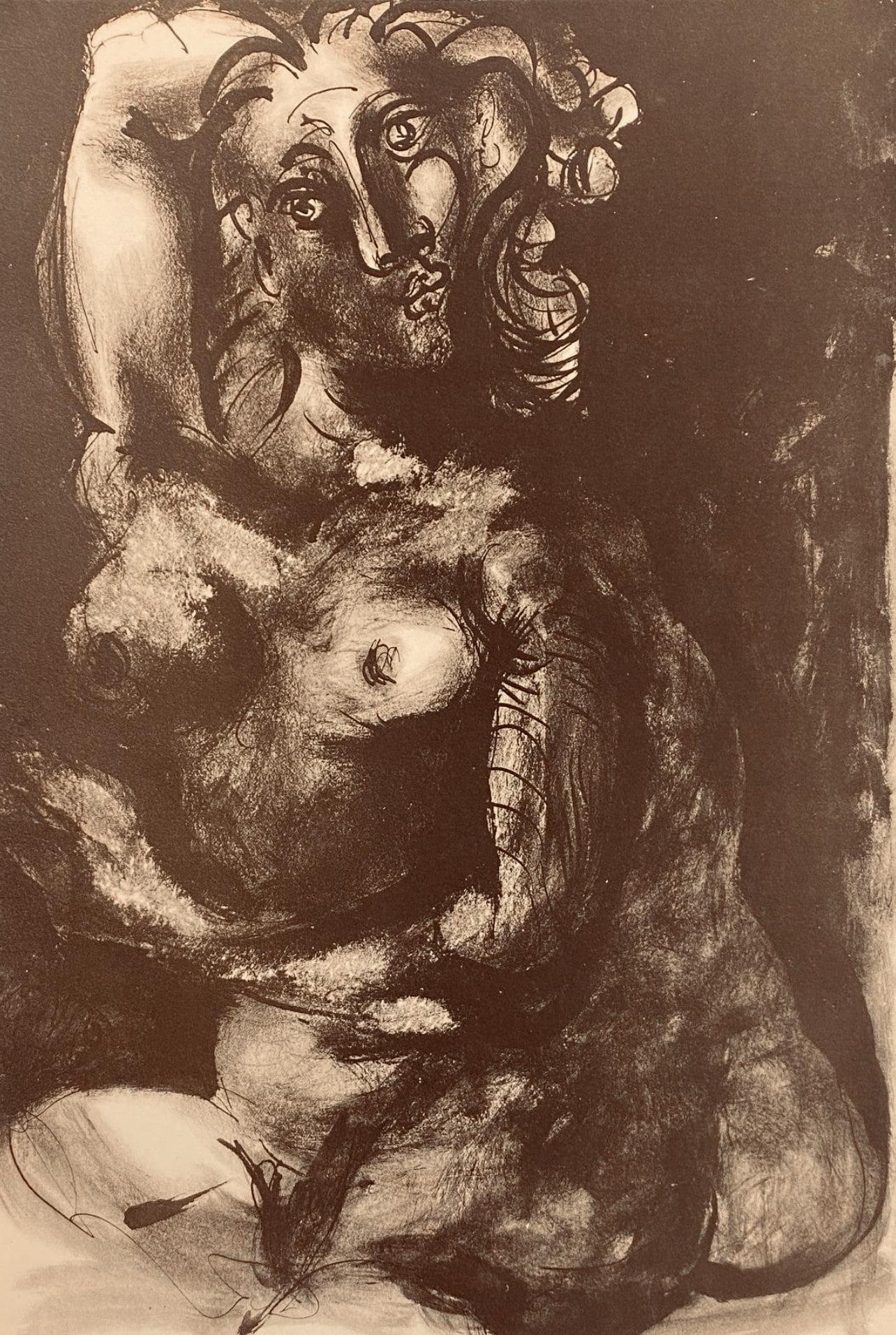 Pablo Picasso Figurative Print - Picasso, Composition, Carnet de dessins de Picasso, Cahiers d’Art (after)