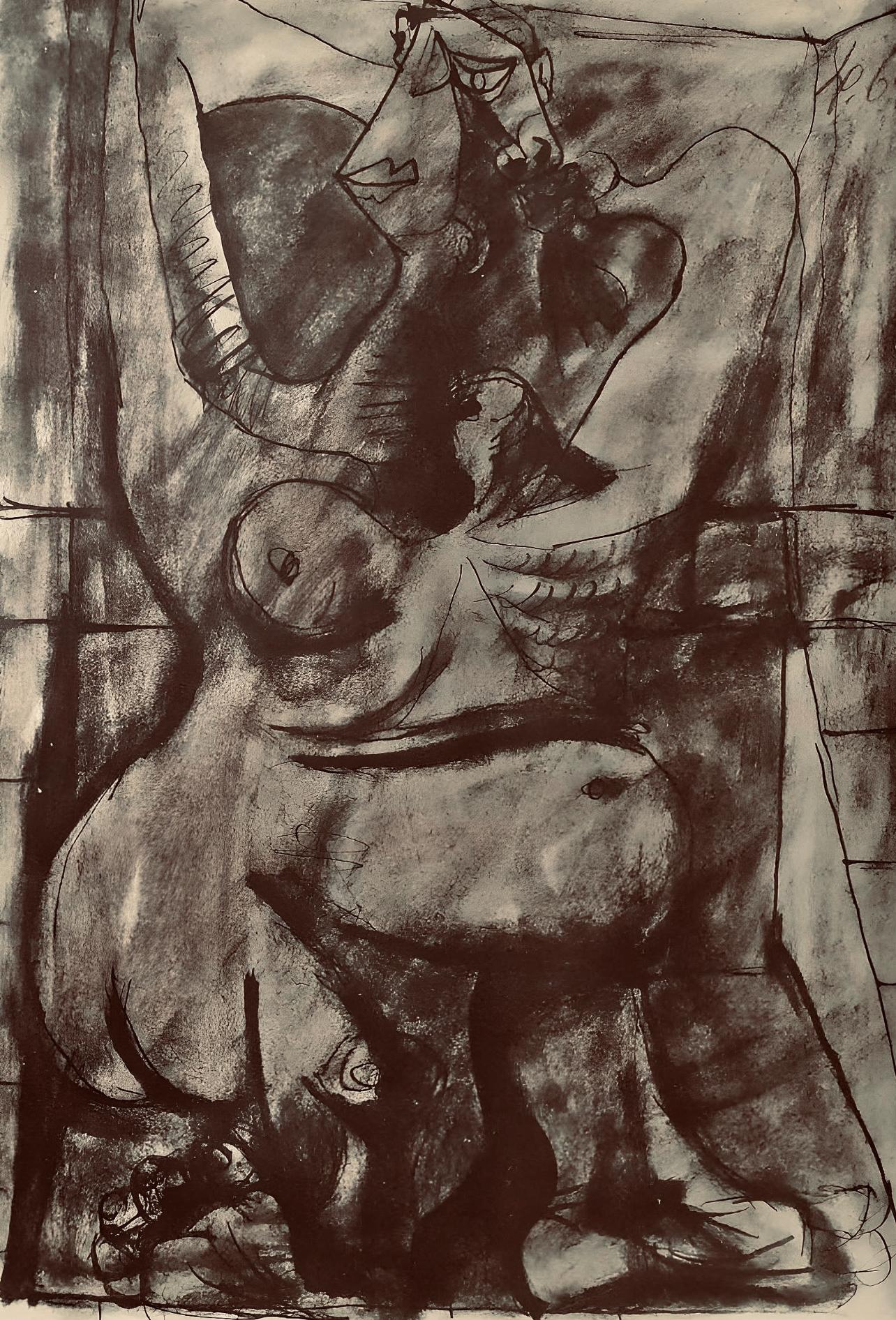 Landscape Print Pablo Picasso - Picasso, Composition, Carnet de dessins de Picasso, Cahiers d'Art (d'après)