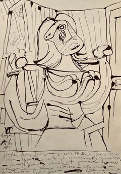 Vintage Picasso, Composition, Carnet de dessins de Picasso, Cahiers d’Art (after)