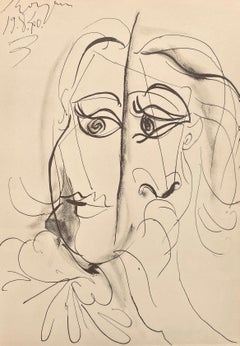 Vintage Picasso, Composition, Carnet de dessins de Picasso, Cahiers d’Art (after)