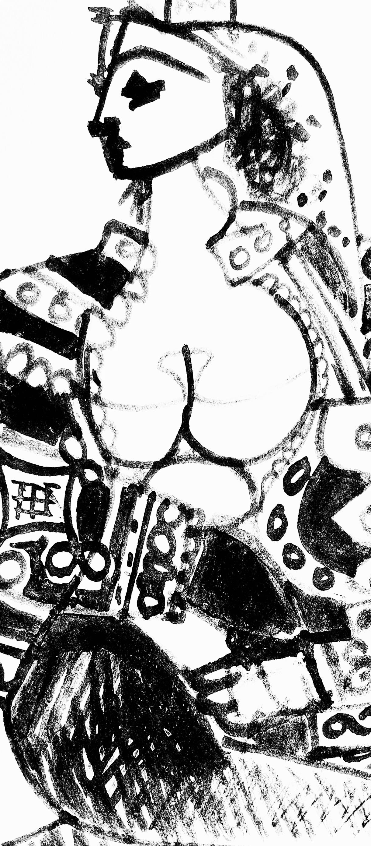 Picasso, Composition (Cramer 101), Carnet de la Californie (après) - Print de Pablo Picasso