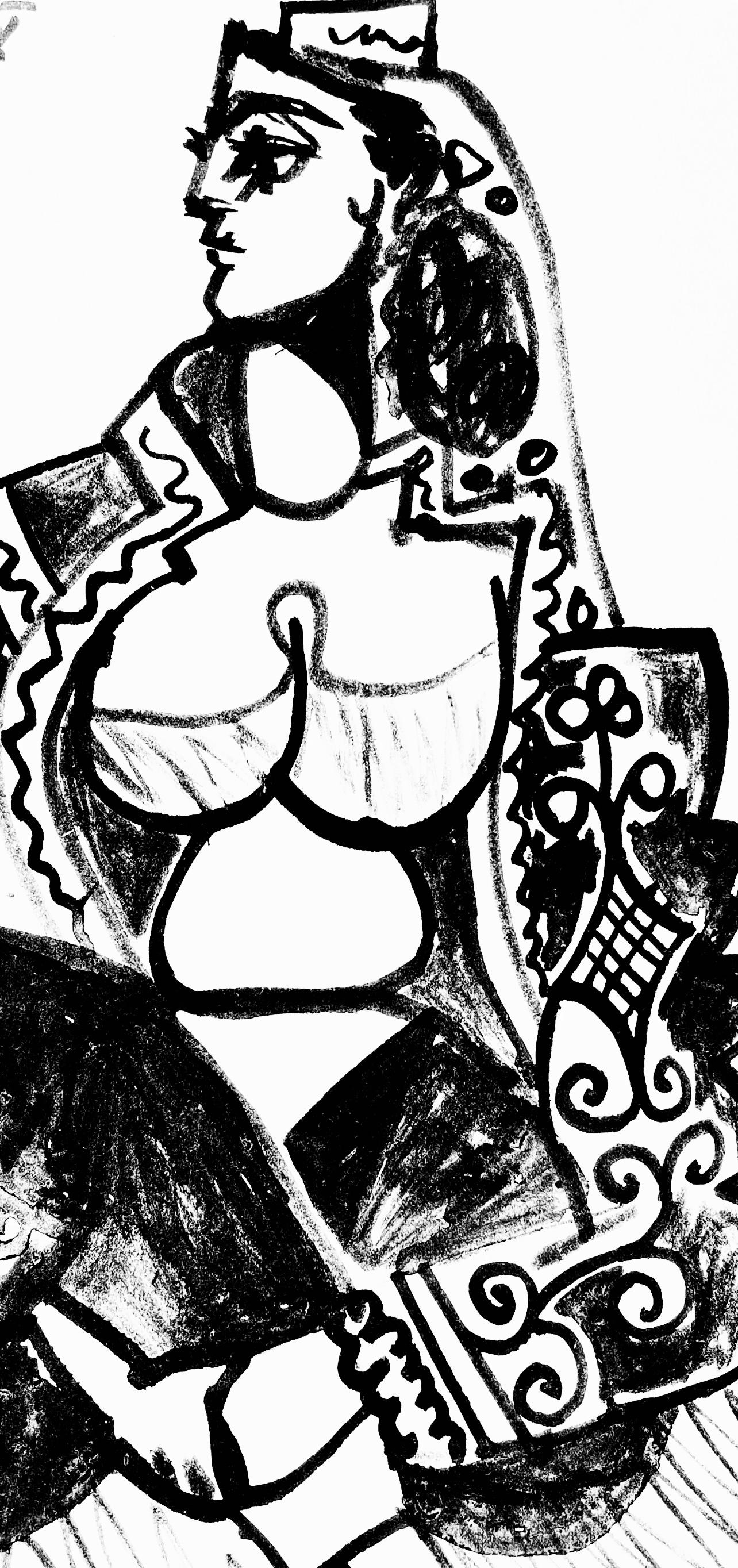 Picasso, Composition (Cramer 101), Carnet de la Californie (après) - Print de Pablo Picasso