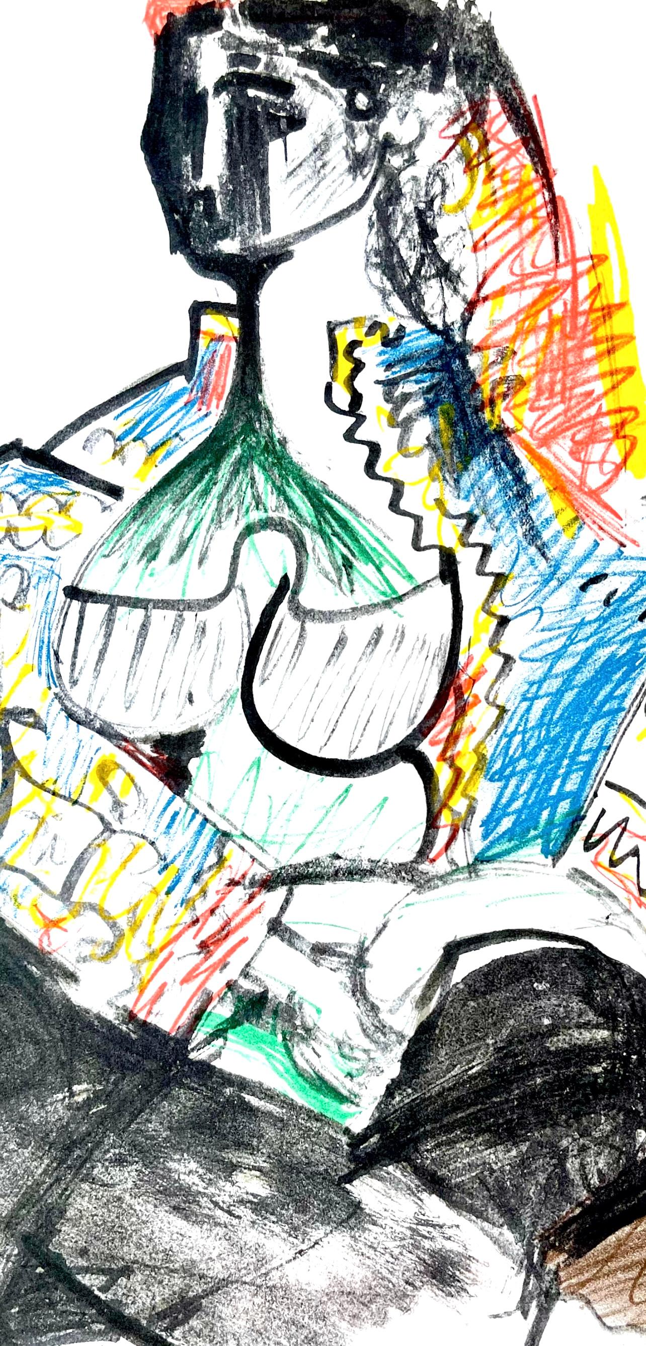 Picasso, Composition (Cramer 101), Carnet de la Californie (après) - Print de Pablo Picasso