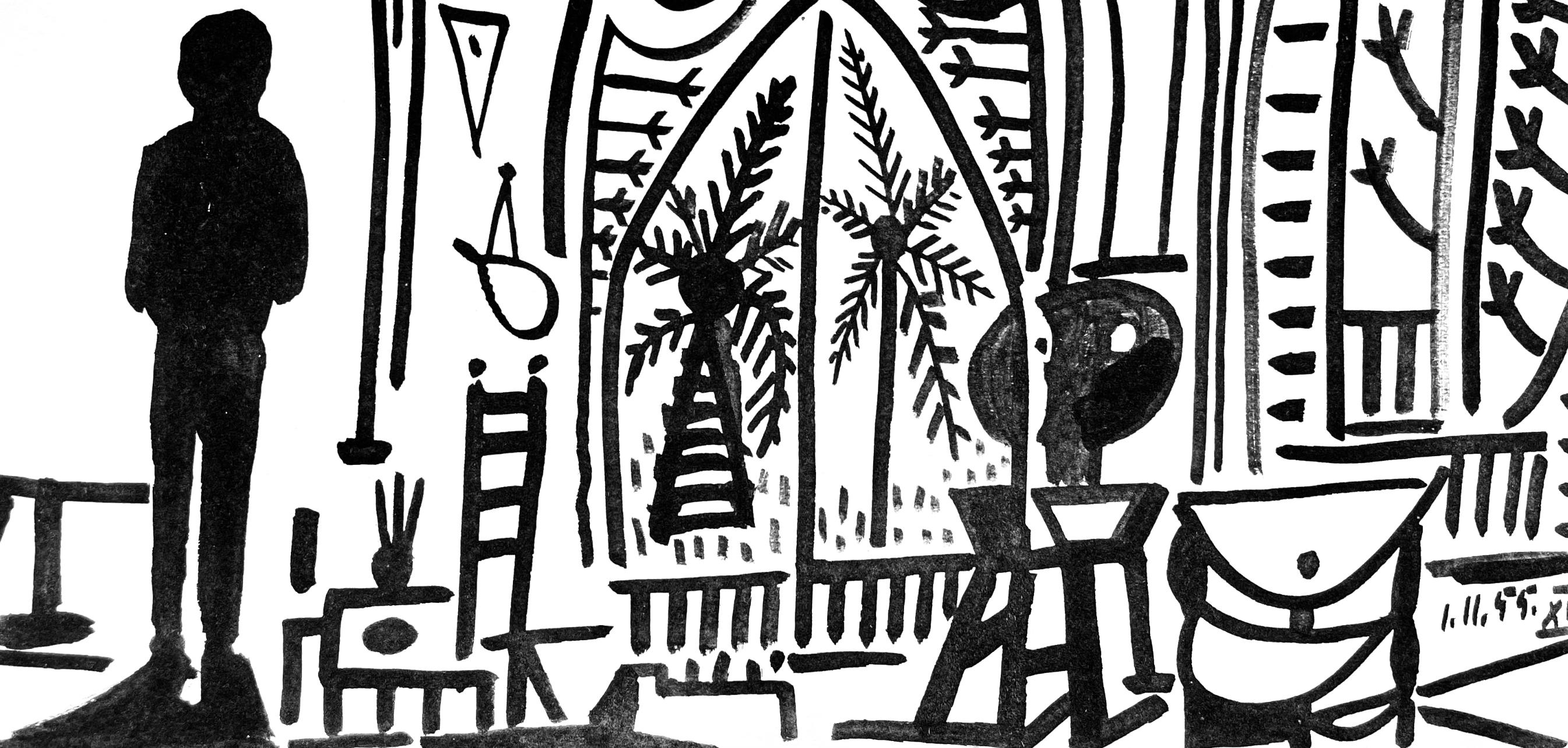 Picasso, Composition (Cramer 101), Carnet de la Californie (after) - Print by Pablo Picasso