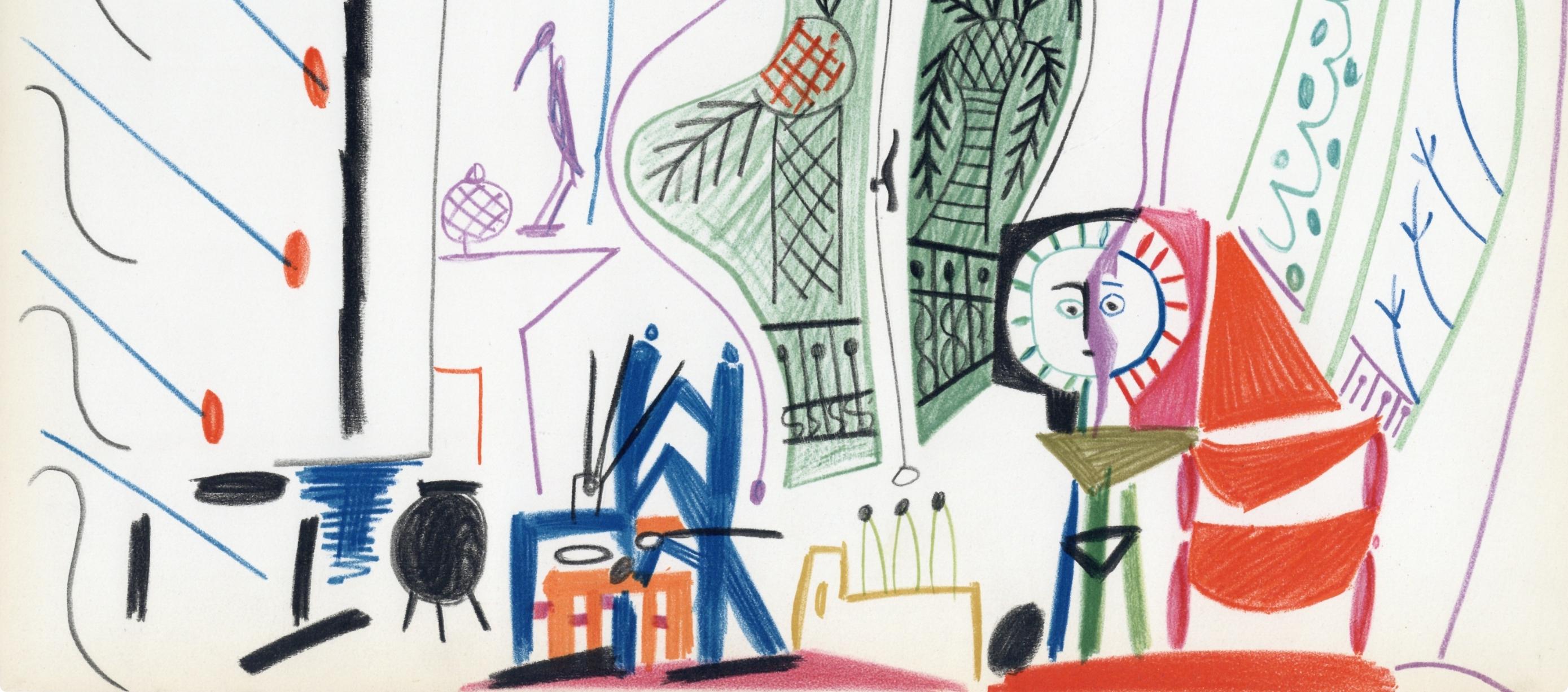 Picasso, Composition (Cramer 101), Carnet de la Californie (after) - Print by Pablo Picasso