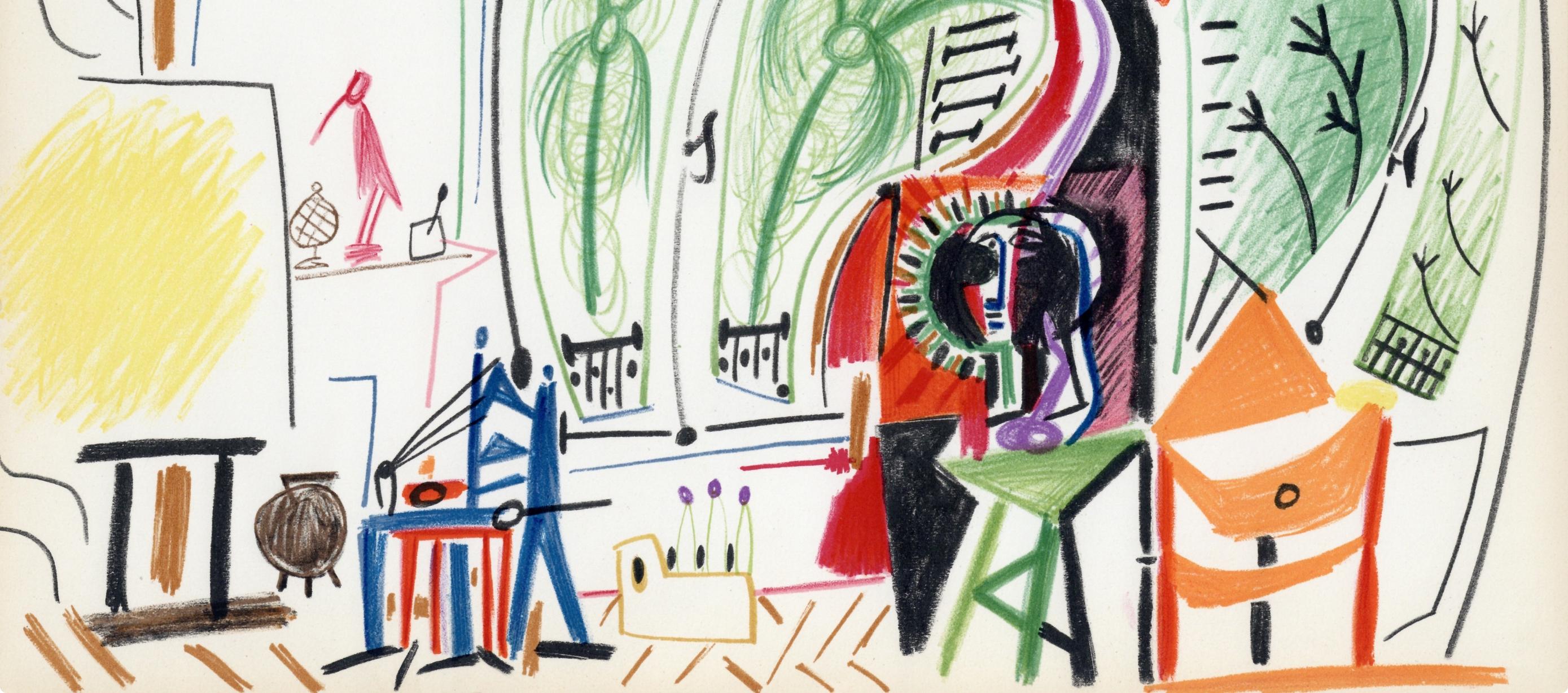 Picasso, Composition (Cramer 101), Carnet de la Californie (after) - Print by Pablo Picasso