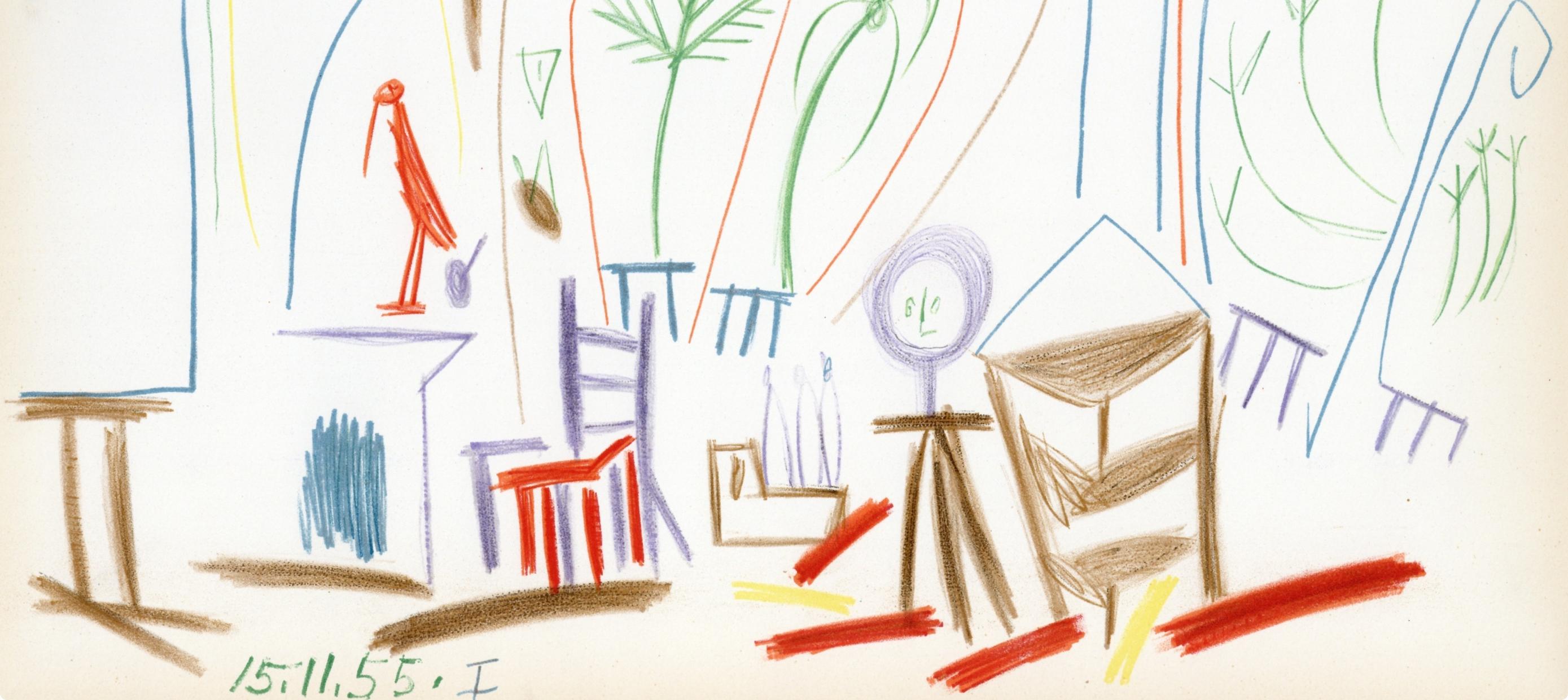 Picasso, Composition (Cramer 101), Carnet de la Californie (after) - Print by Pablo Picasso