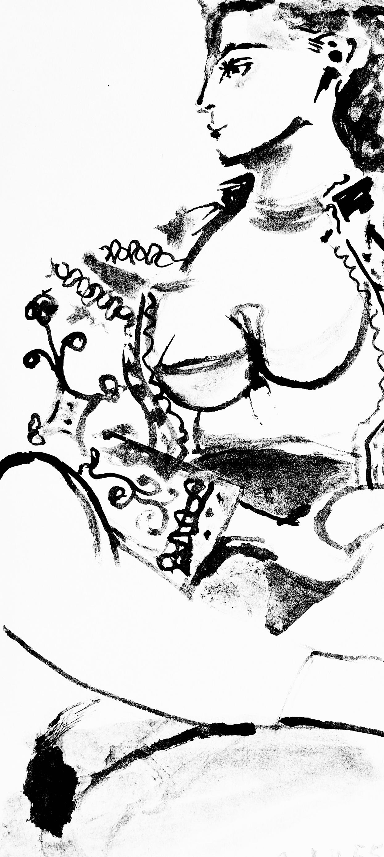 Picasso, Komposition (Cramer 101), Carnet de la Californie (nach) (Kubismus), Print, von Pablo Picasso