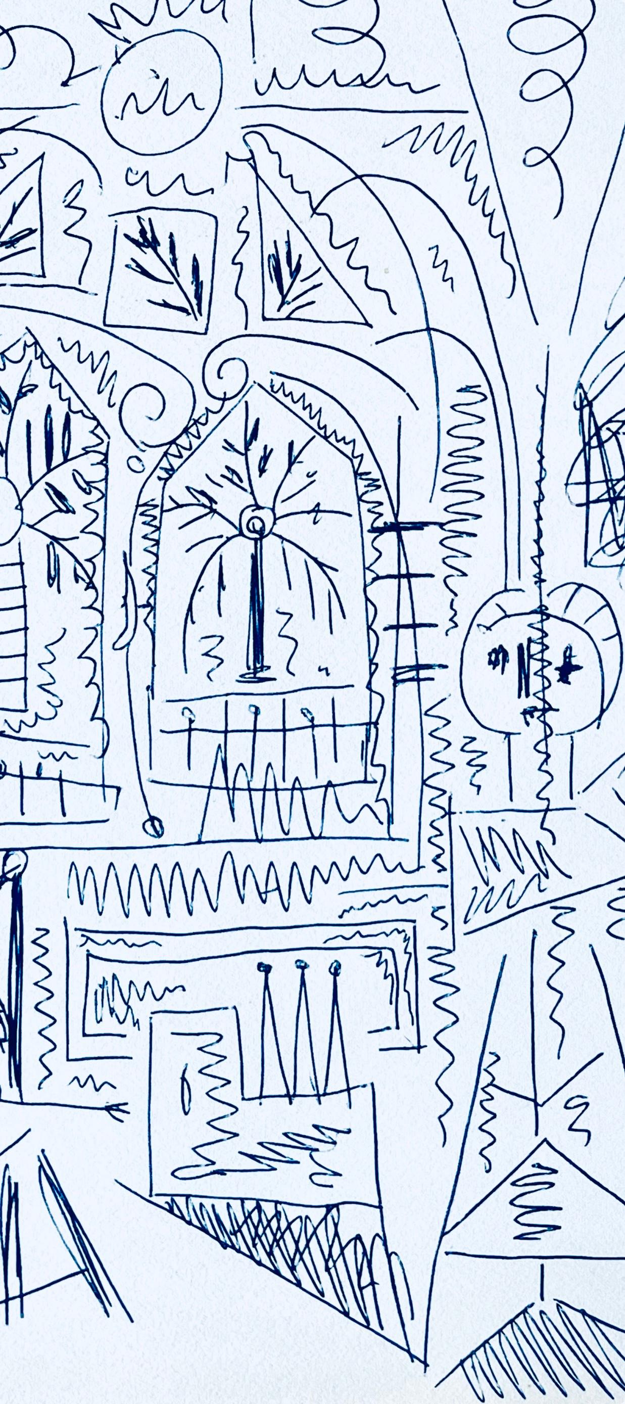 Picasso, Composition (Cramer 101), Carnet de la Californie (after) - Cubist Print by Pablo Picasso