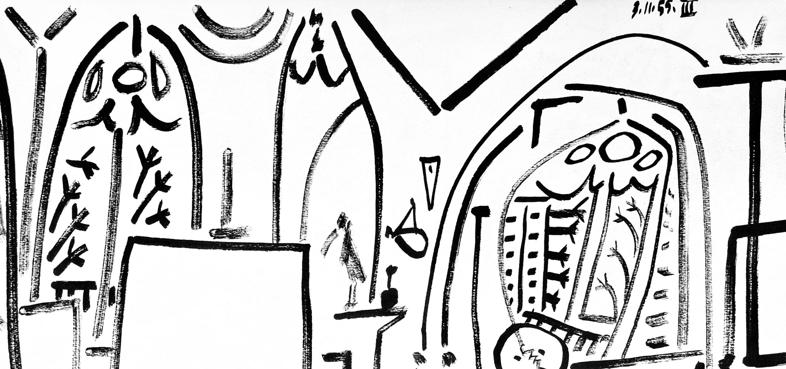 Picasso, Composition (Cramer 101), Carnet de la Californie (after) - Cubist Print by Pablo Picasso