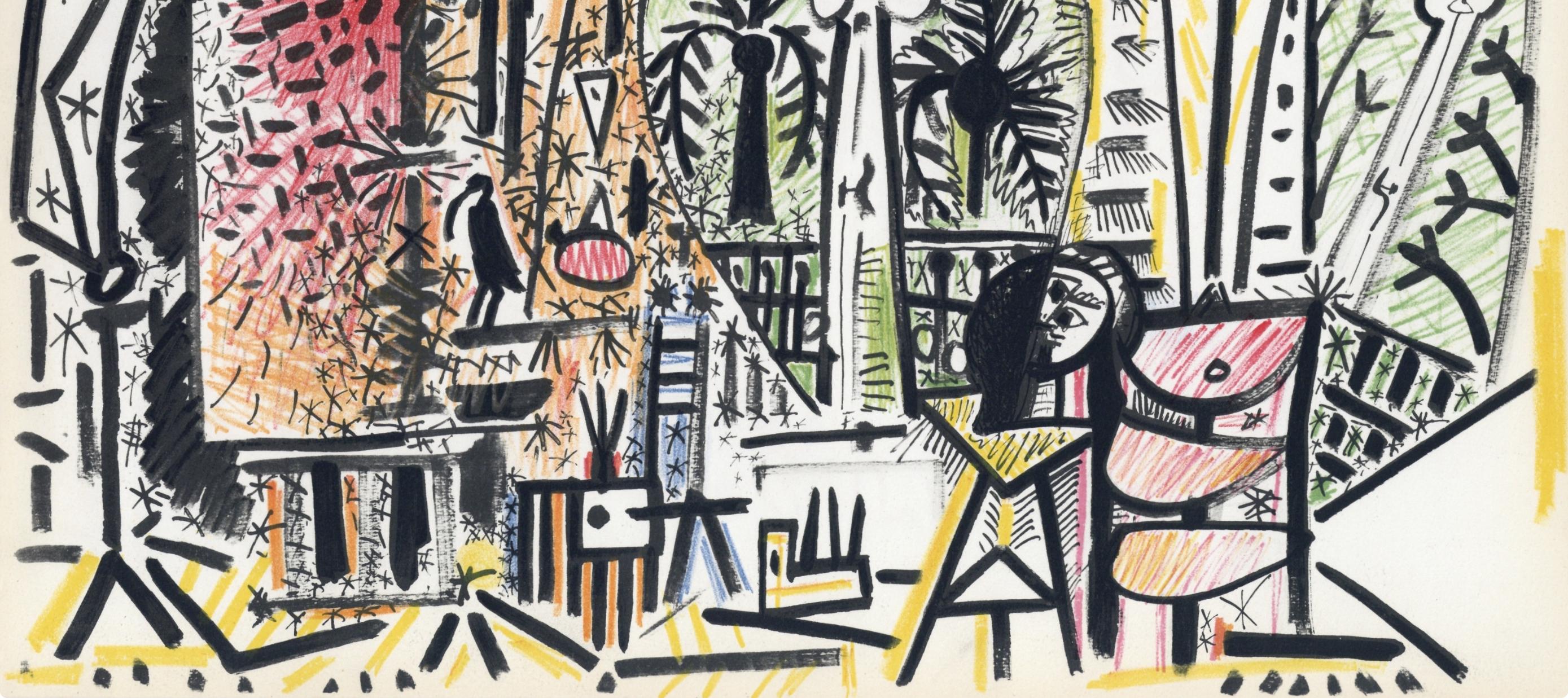 Picasso, Composition (Cramer 101), Carnet de la Californie (after) - Cubist Print by Pablo Picasso