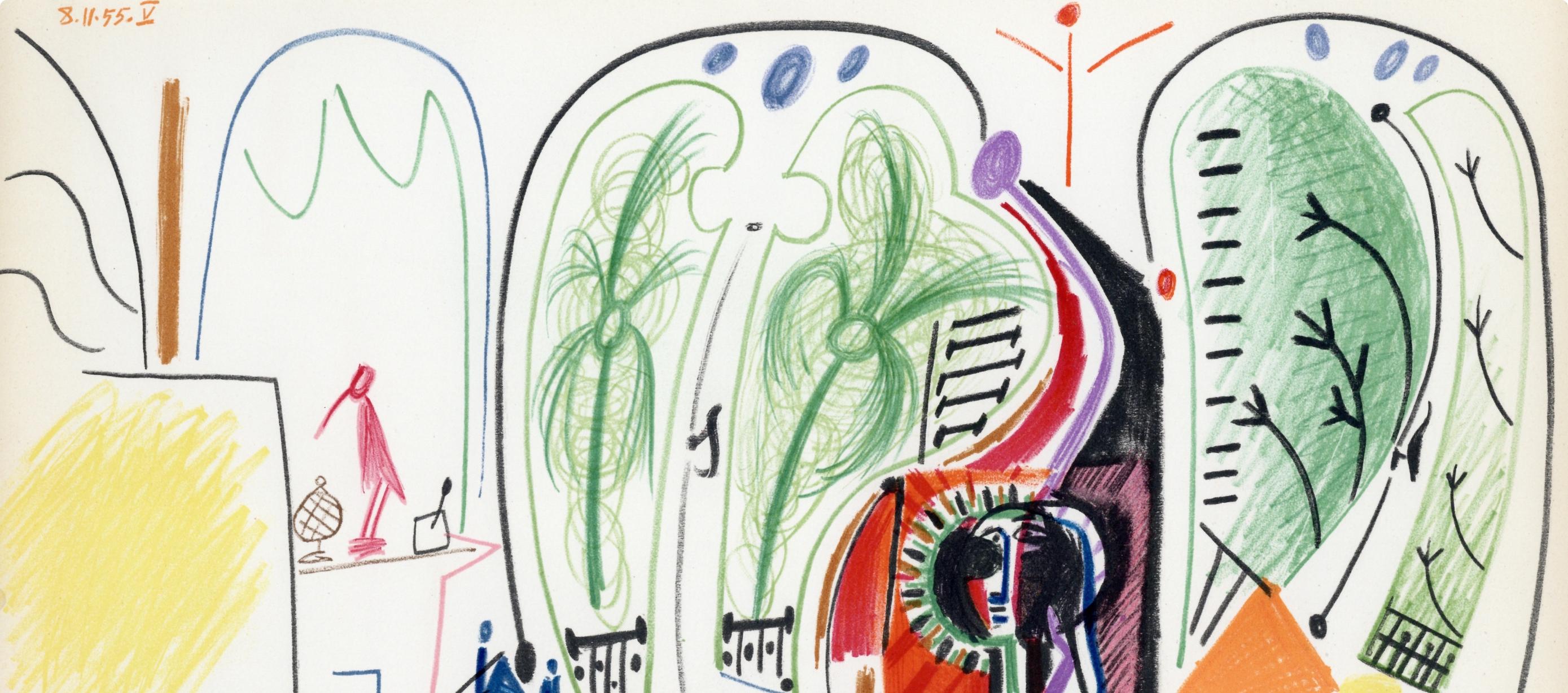 Picasso, Composition (Cramer 101), Carnet de la Californie (after) - Cubist Print by Pablo Picasso