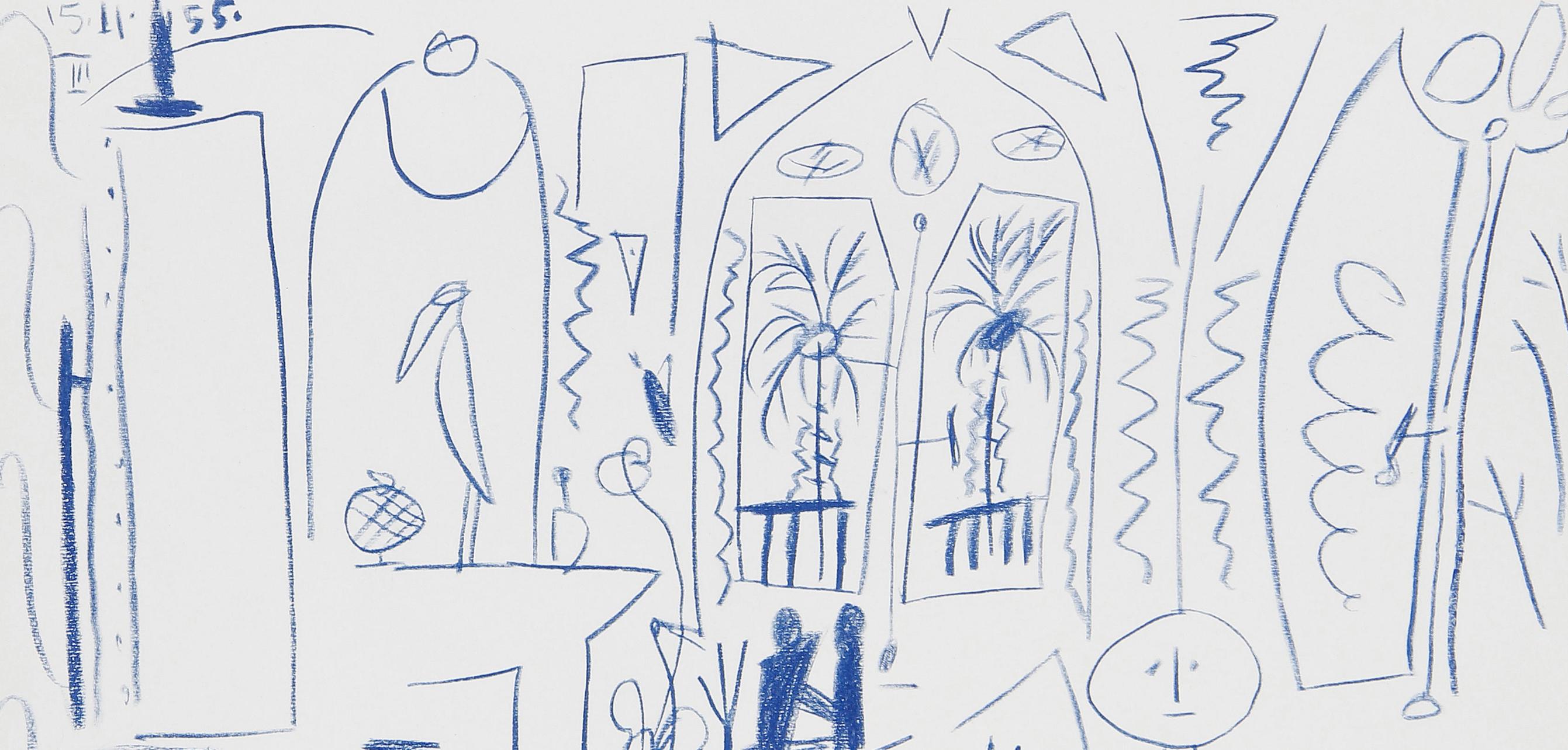 Picasso, Komposition (Cramer 101), Carnet de la Californie (nach) (Kubismus), Print, von Pablo Picasso