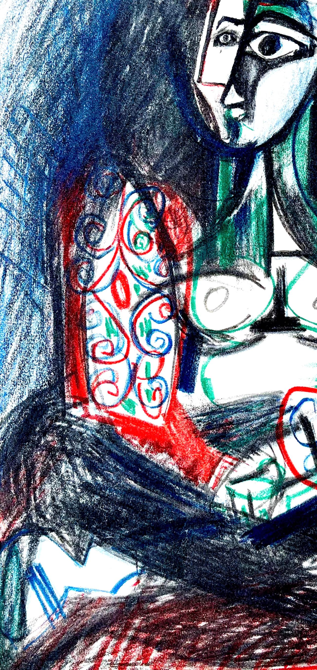 Picasso, Composition (Cramer 101), Carnet de la Californie (after) - Black Figurative Print by Pablo Picasso