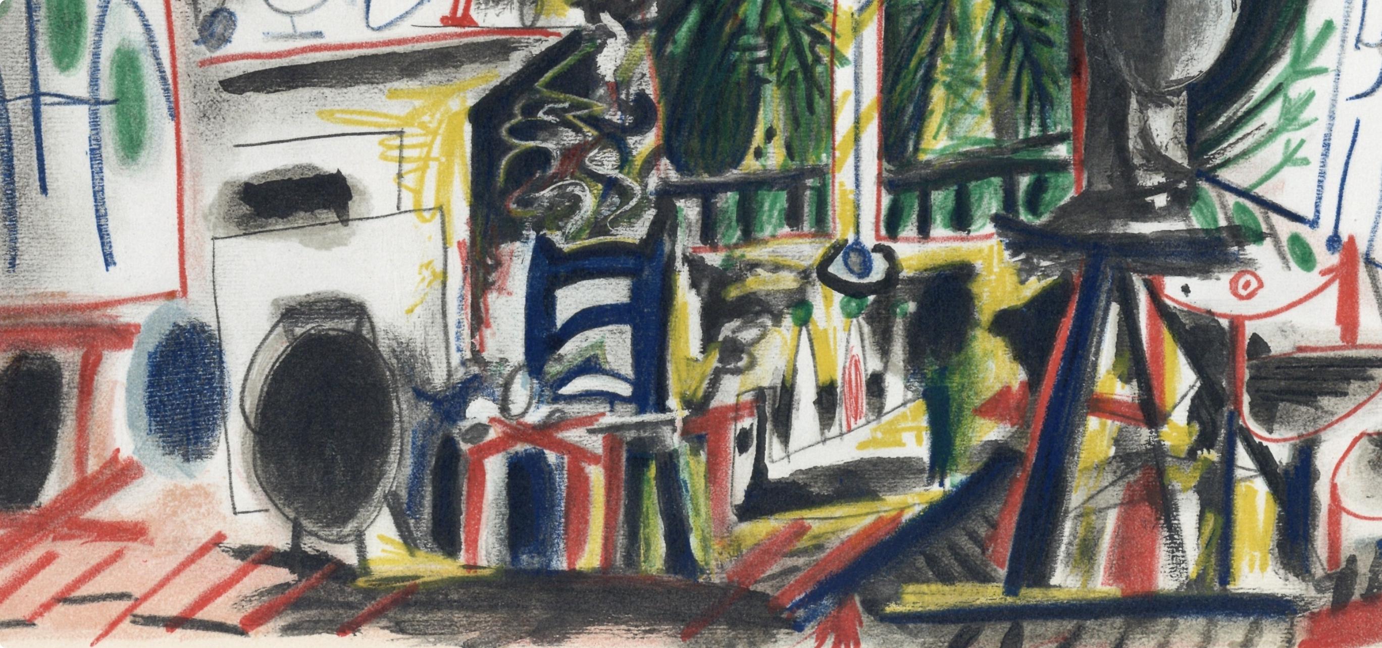 Picasso, Composition (Cramer 101), Carnet de la Californie (after) - Gray Figurative Print by Pablo Picasso