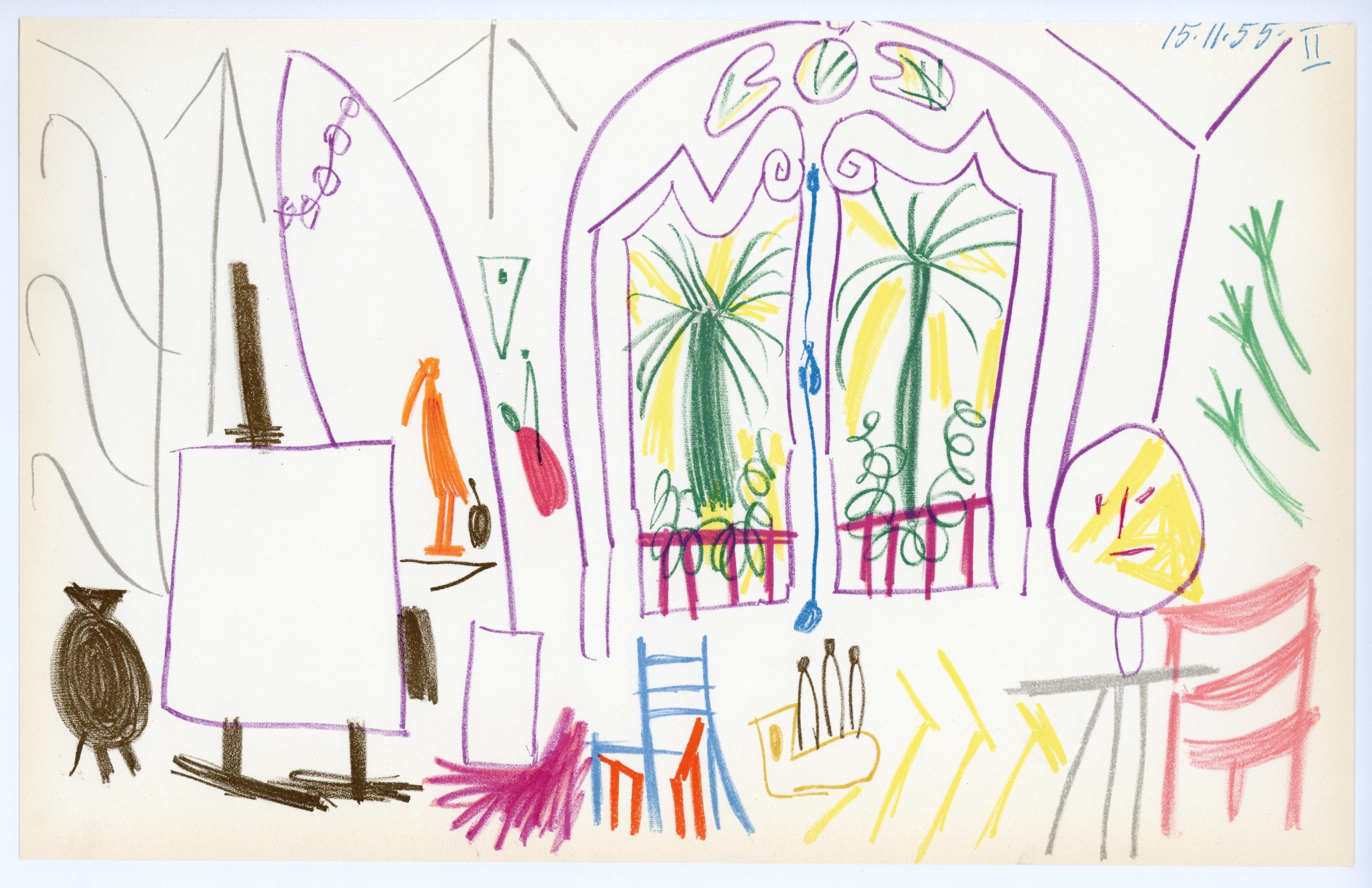 Picasso, Composition (Cramer 101), Carnet de la Californie (après) en vente 1