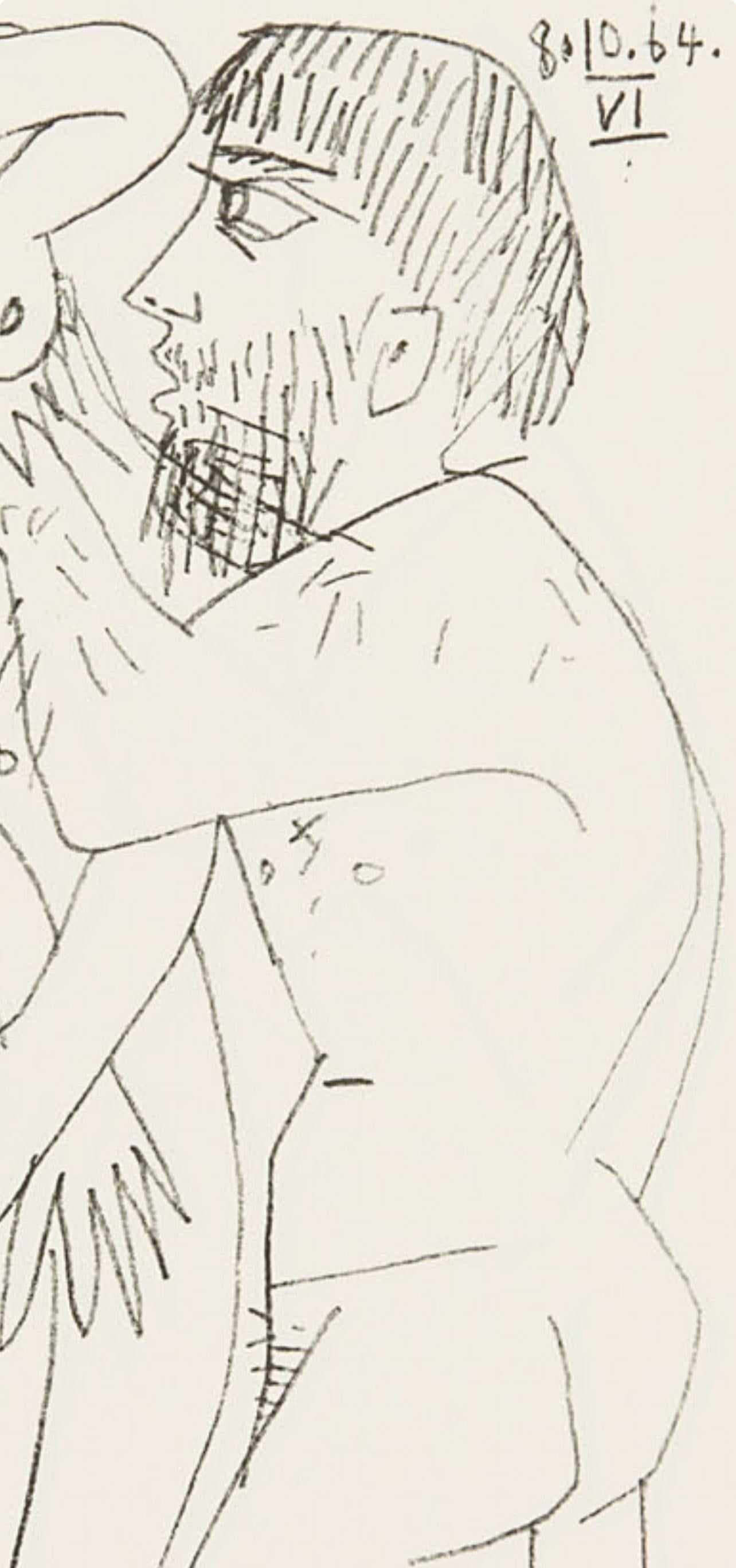 Picasso, 8.10.64. VI (Cramer 148), Le Goût du Bonheur (after) - Print by Pablo Picasso