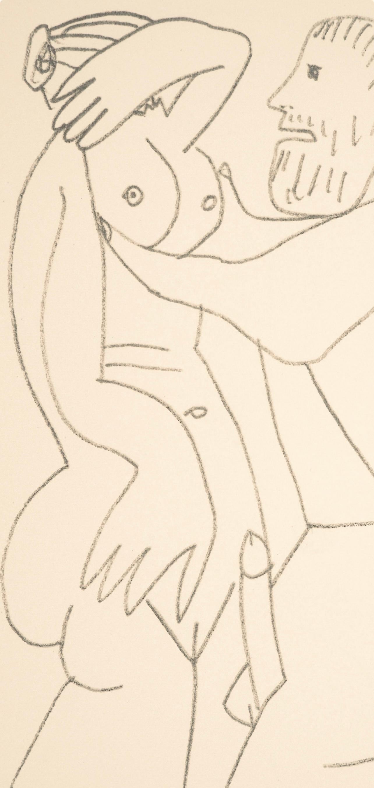 Picasso, Komposition (Cramer 148), Le Goût du Bonheur (nach) – Print von Pablo Picasso