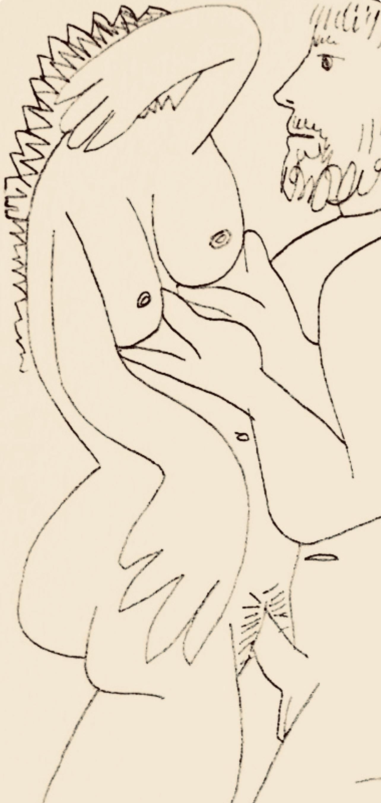 Picasso, Composition (Cramer 148), Le Goût du Bonheur (after) - Print by Pablo Picasso