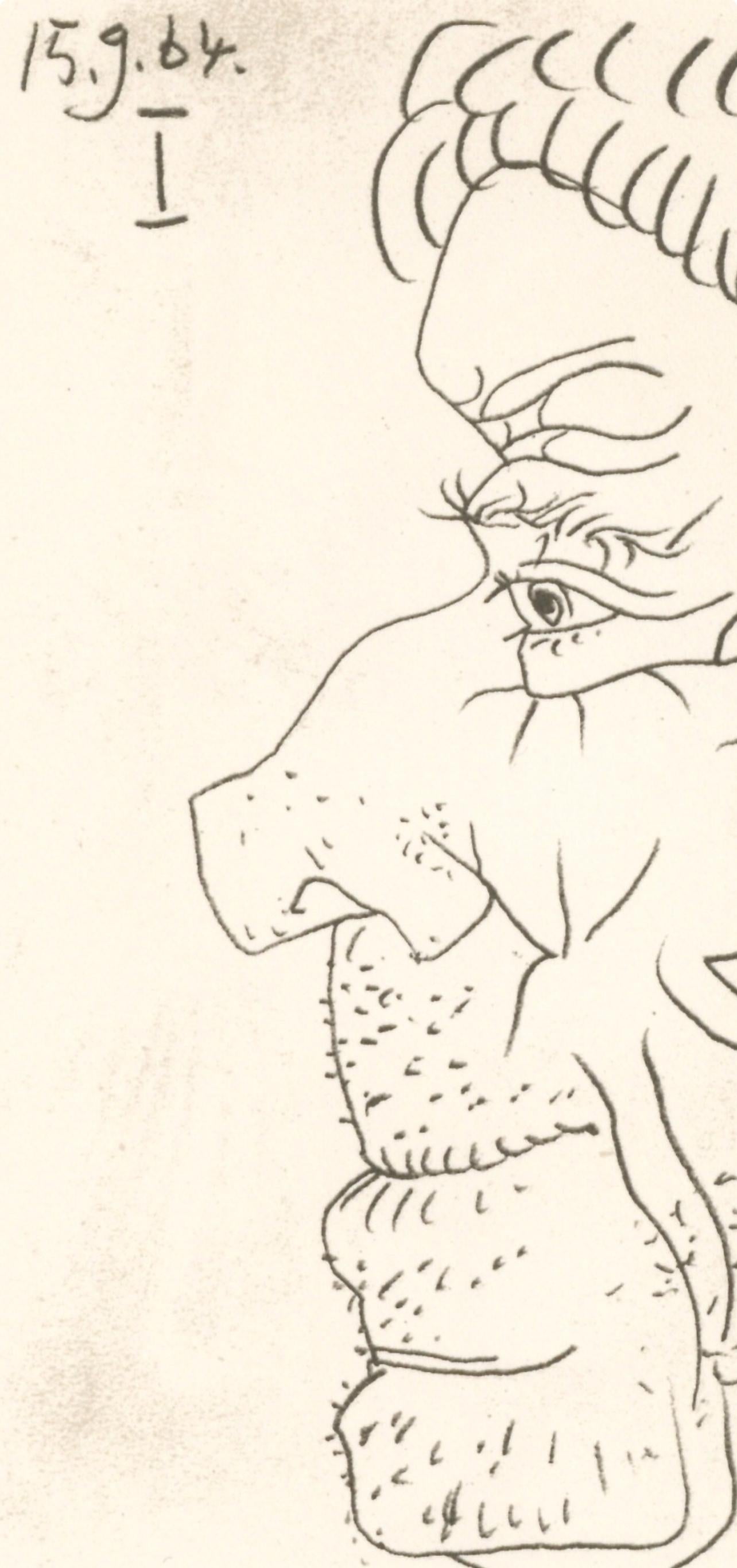 Picasso, Komposition (Cramer 148), Le Goût du Bonheur (nach) – Print von Pablo Picasso