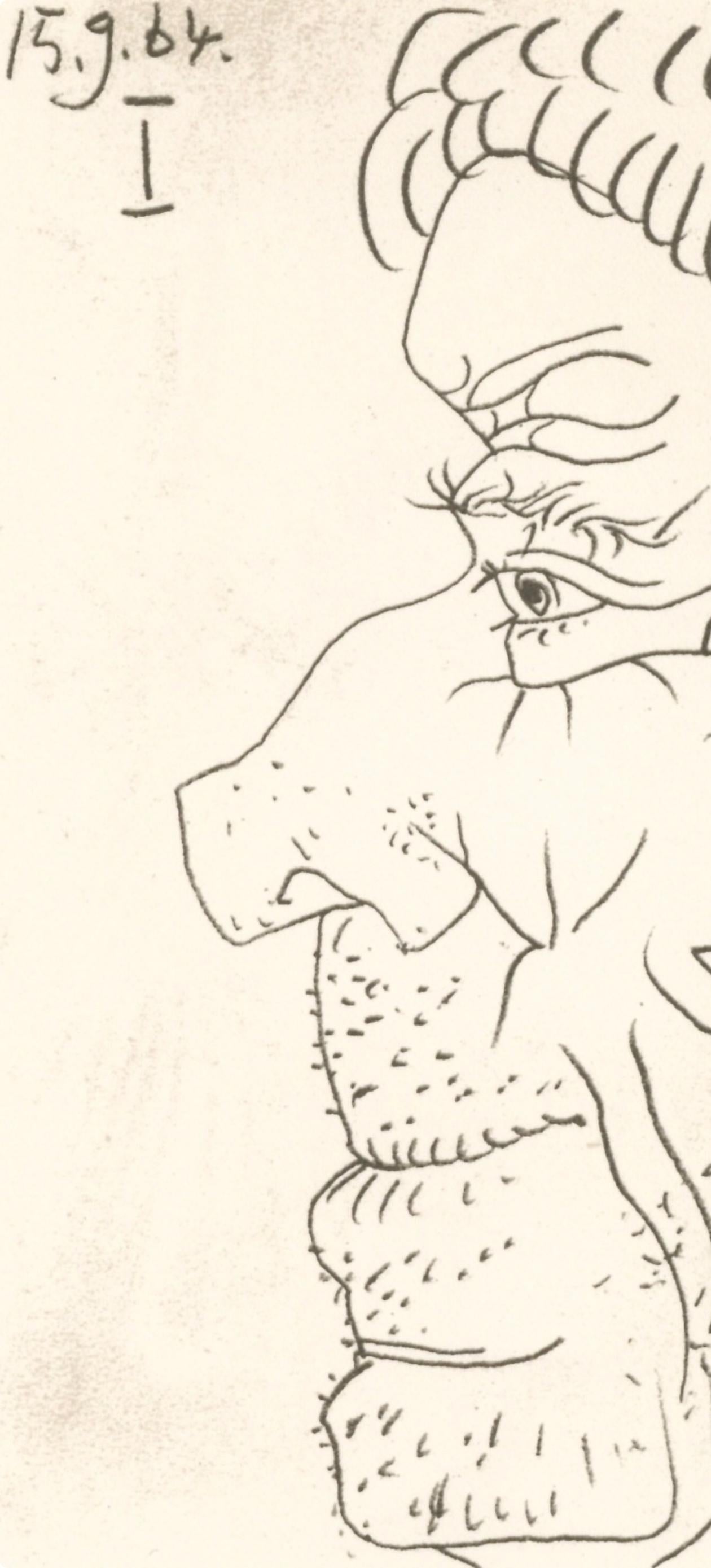 Picasso, Composition (Cramer 148), Le Goût du Bonheur (d'après) - Print de Pablo Picasso