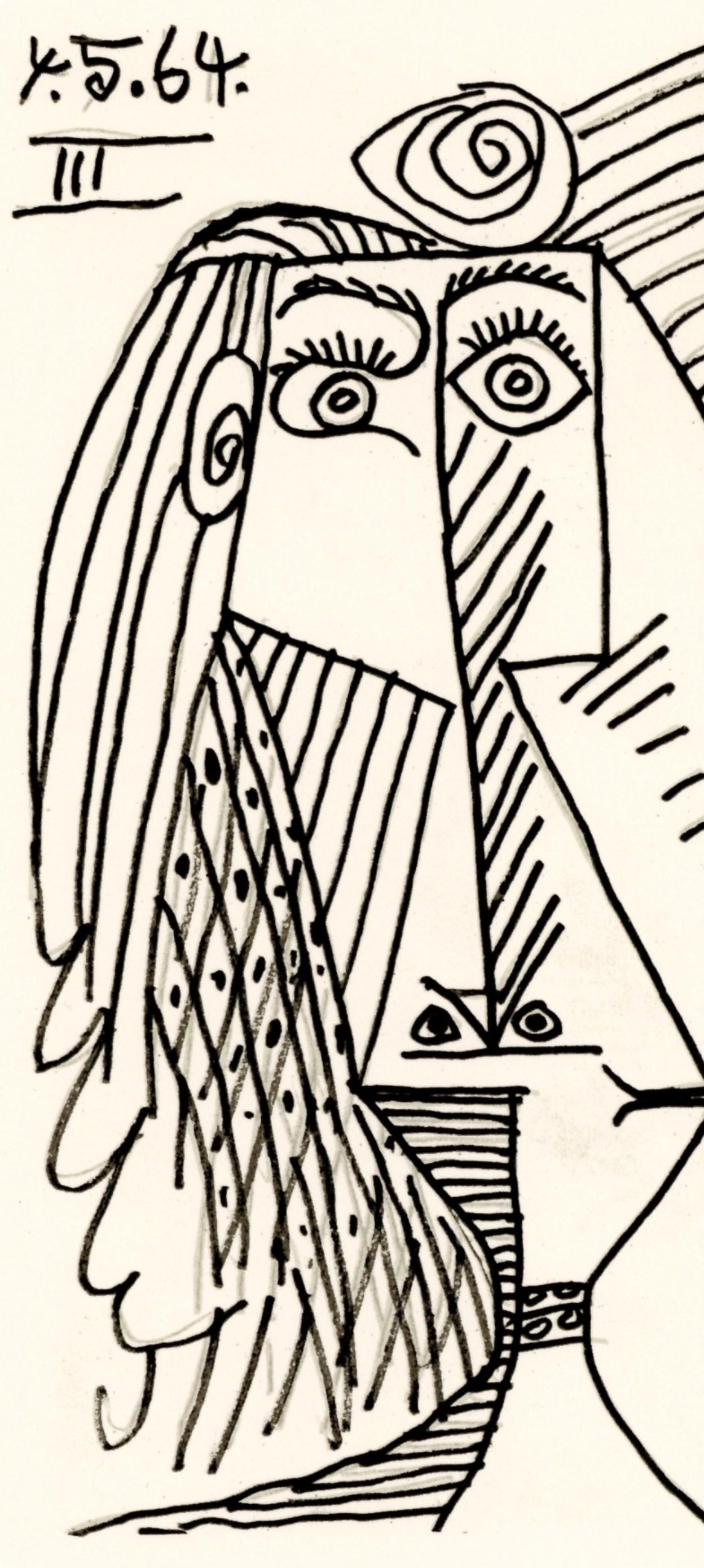 Picasso, Composition (Cramer 148), Le Goût du Bonheur (after) - Print by Pablo Picasso