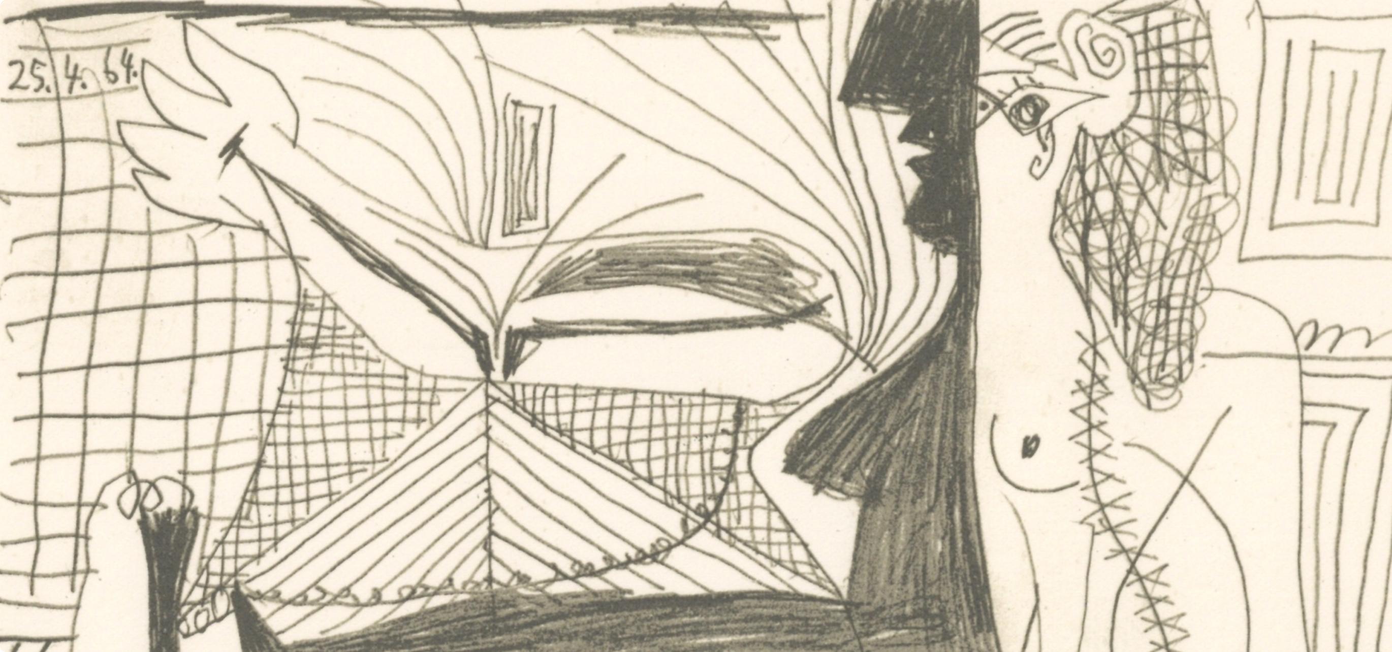 Picasso, Komposition (Cramer 148), Le Goût du Bonheur (nach) – Print von Pablo Picasso