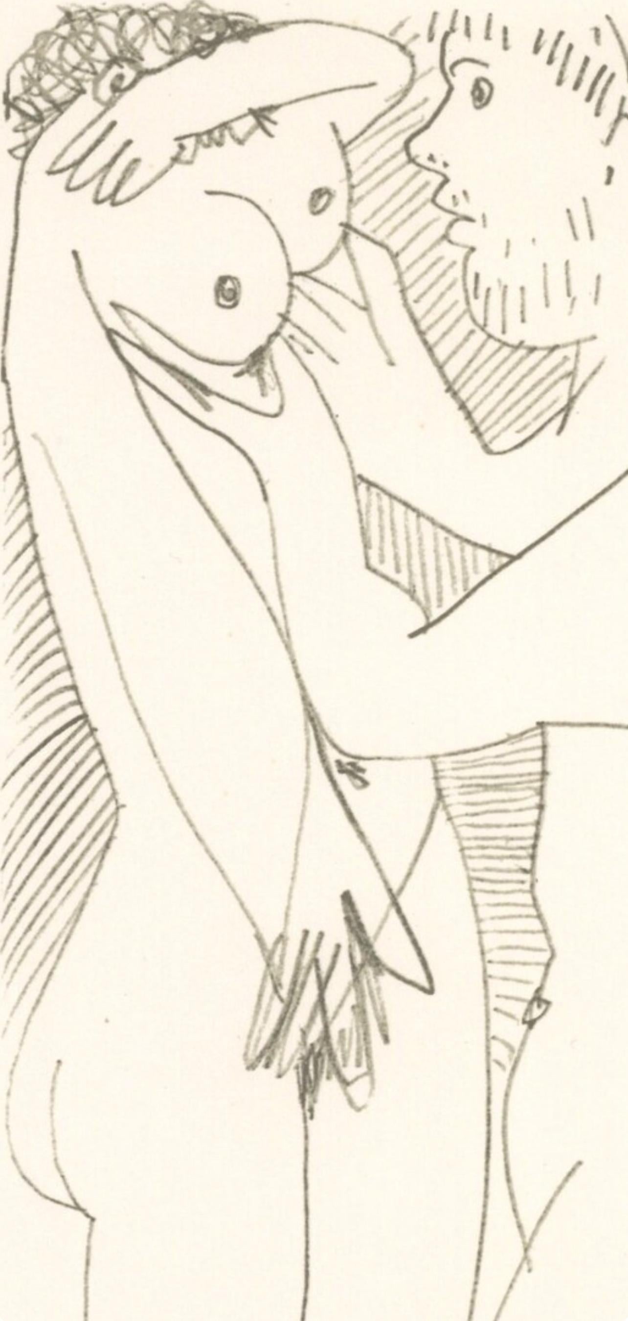 Picasso, Komposition (Cramer 148), Le Goût du Bonheur (nach) – Print von Pablo Picasso