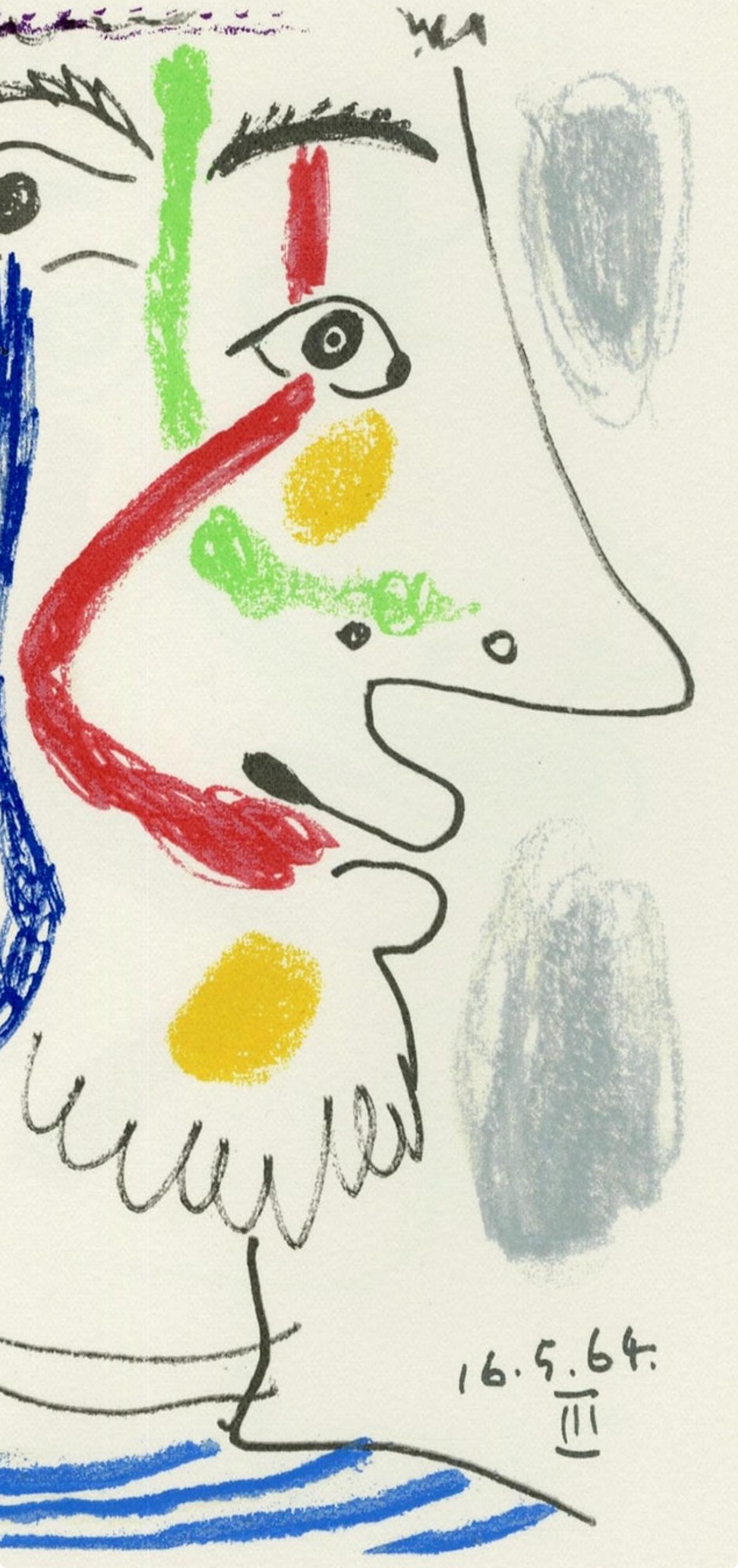 Picasso, Komposition (Cramer 148), Le Goût du Bonheur (nach) – Print von Pablo Picasso