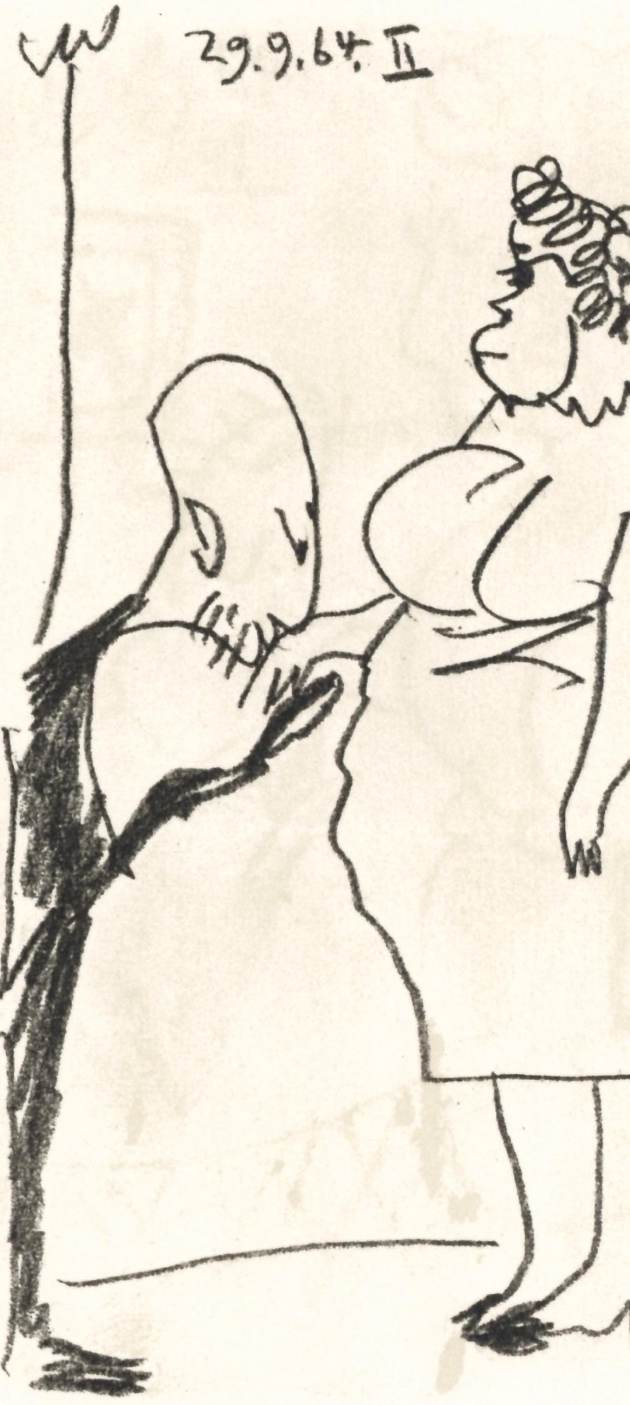 Picasso, Komposition (Cramer 148), Le Goût du Bonheur (nach) – Print von Pablo Picasso