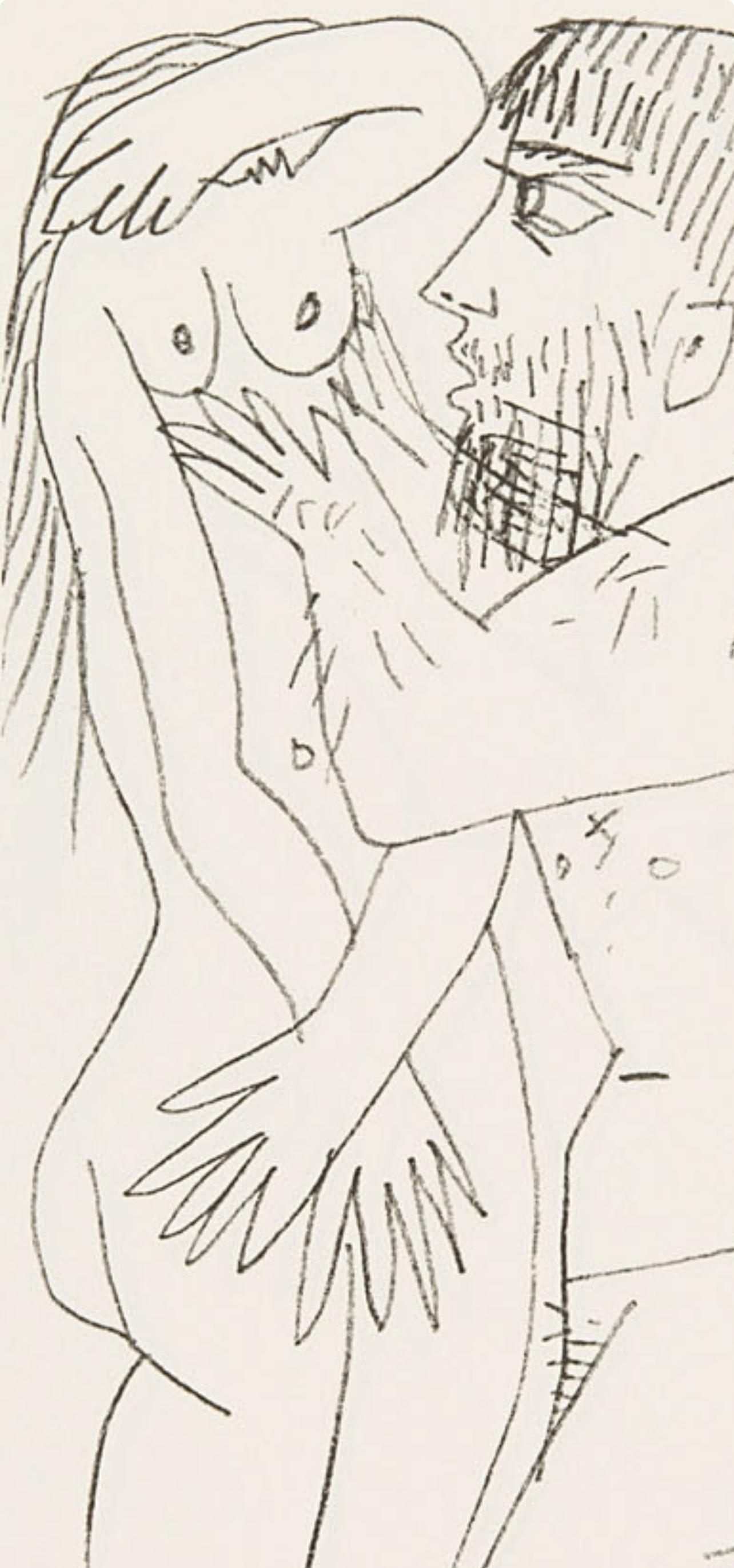 Picasso, 8.10.64. VI (Cramer 148), Le Goût du Bonheur (after) - Cubist Print by Pablo Picasso