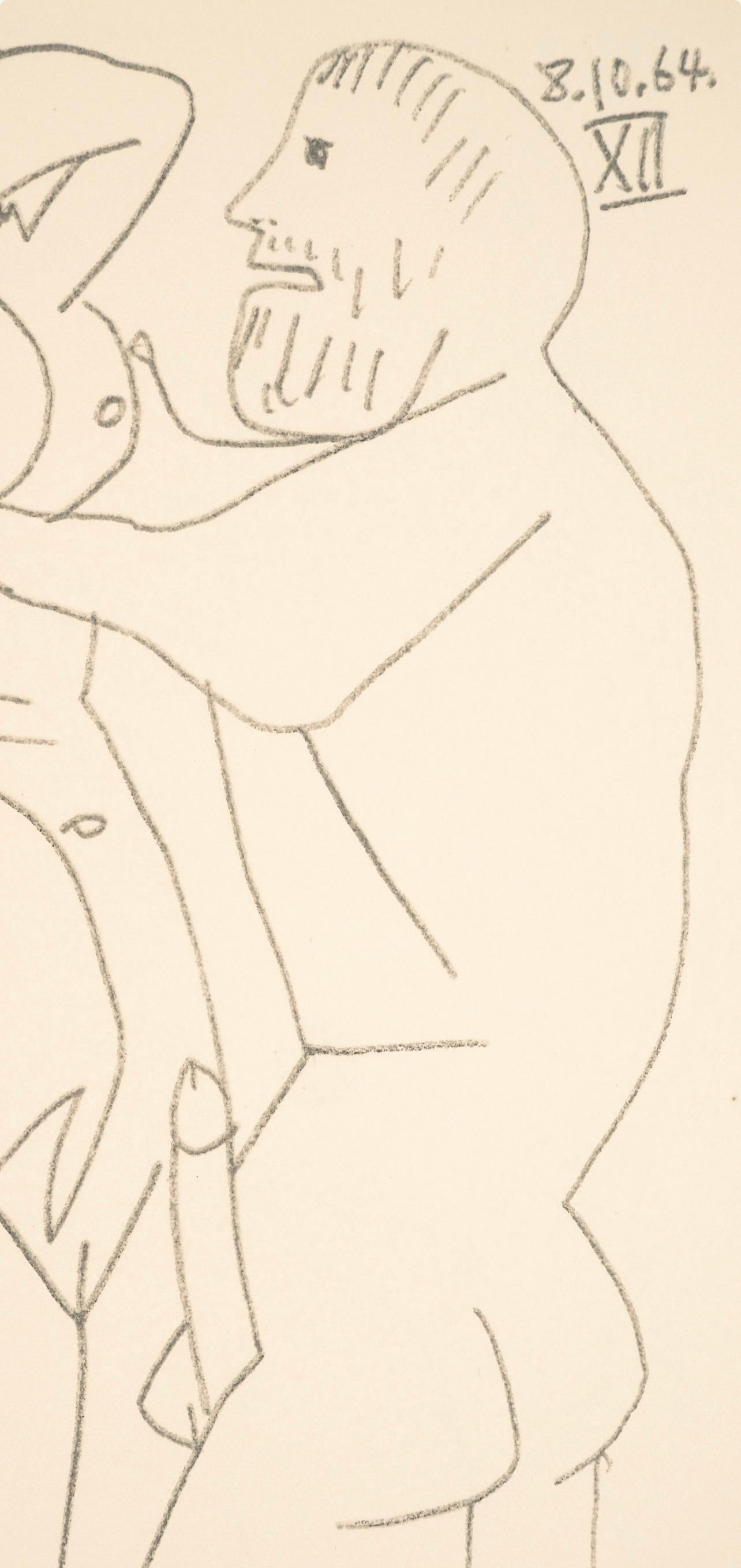 Picasso, Komposition (Cramer 148), Le Goût du Bonheur (nach) (Kubismus), Print, von Pablo Picasso