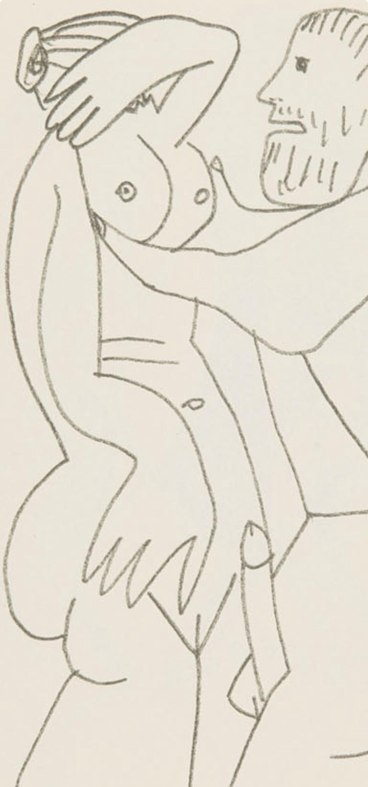 Picasso, Komposition (Cramer 148), Le Goût du Bonheur (nach) (Kubismus), Print, von Pablo Picasso