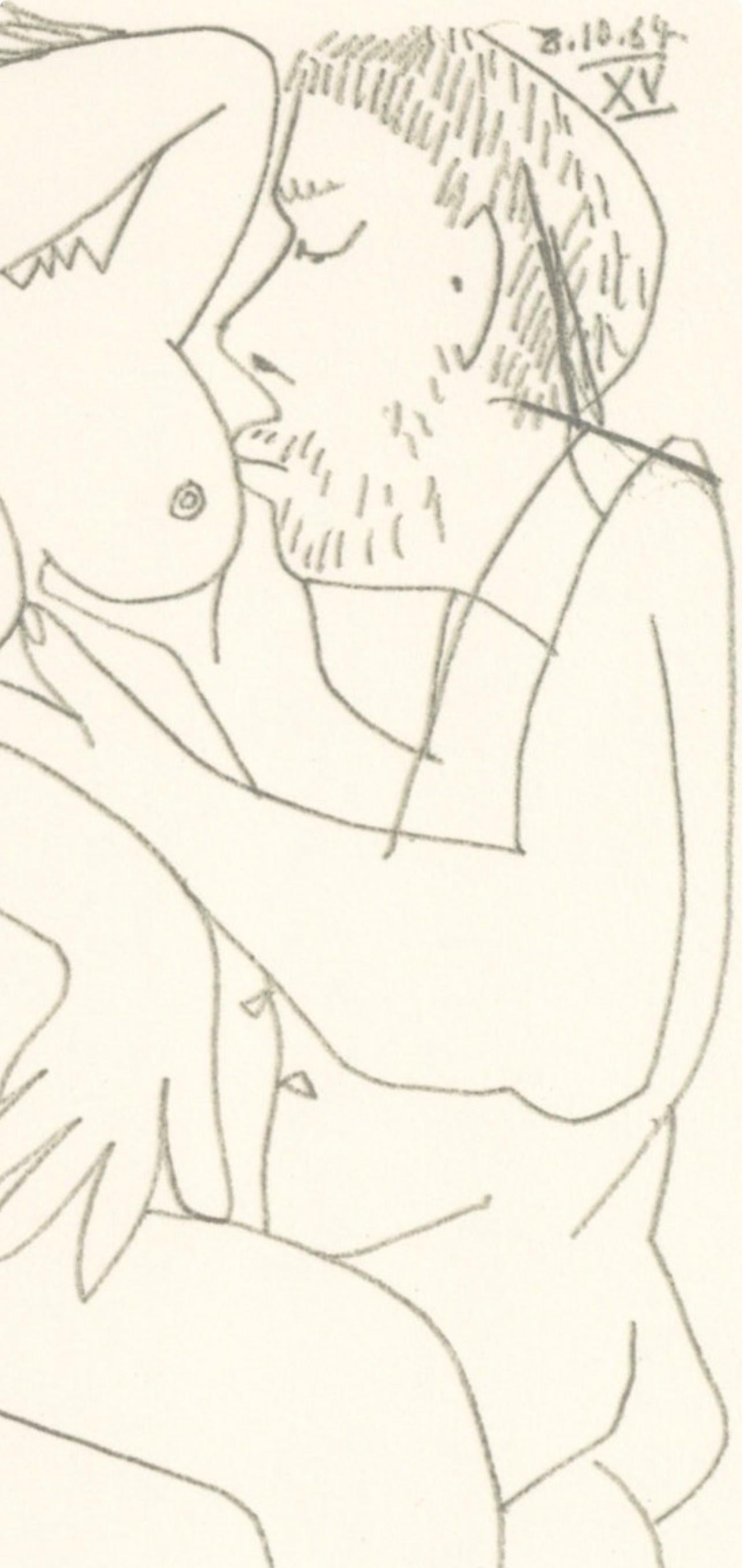 Picasso, Composition (Cramer 148), Le Goût du Bonheur (after) - Cubist Print by Pablo Picasso