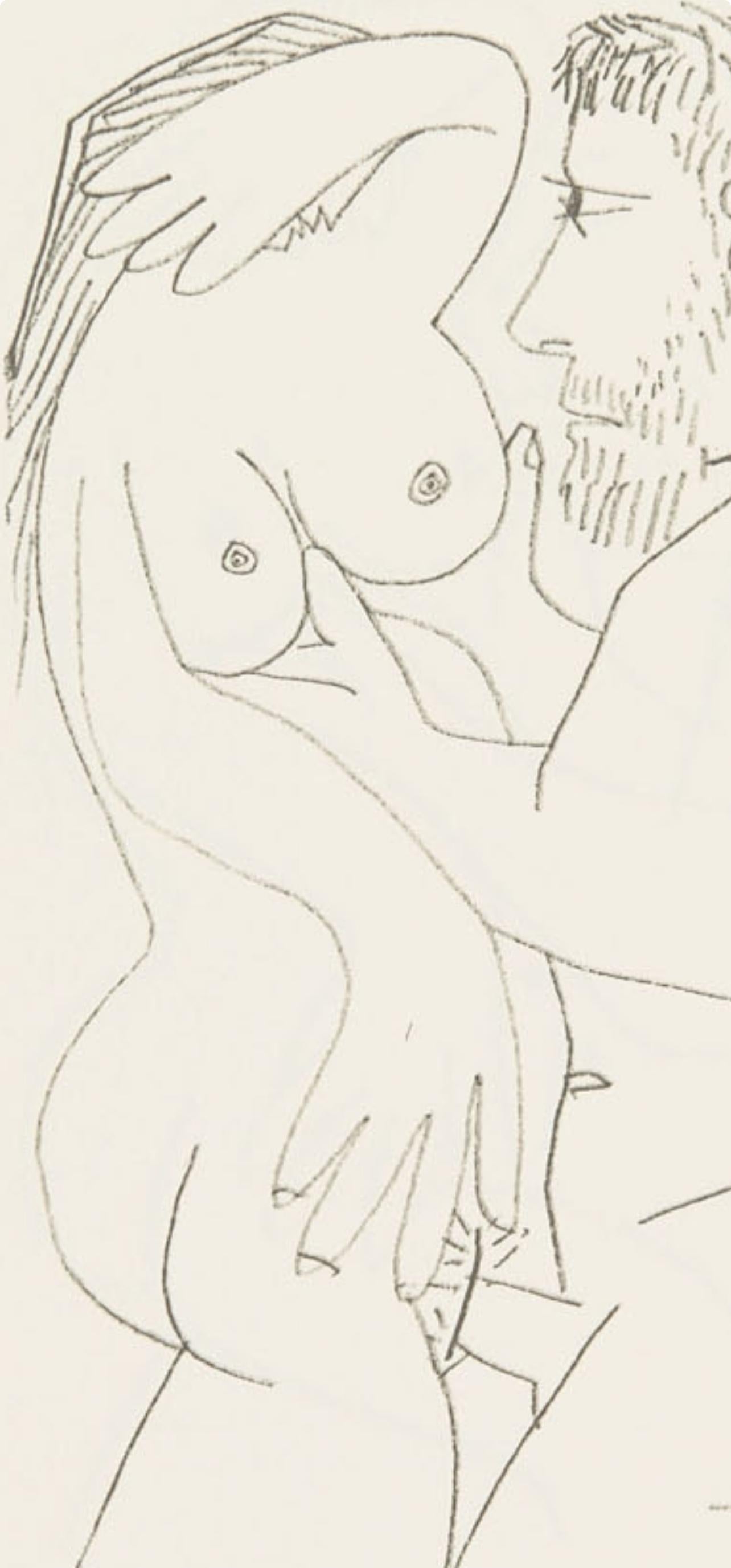 Picasso, 8.10.64. XIV (Cramer 148), Le Goût du Bonheur (after) - Cubist Print by Pablo Picasso