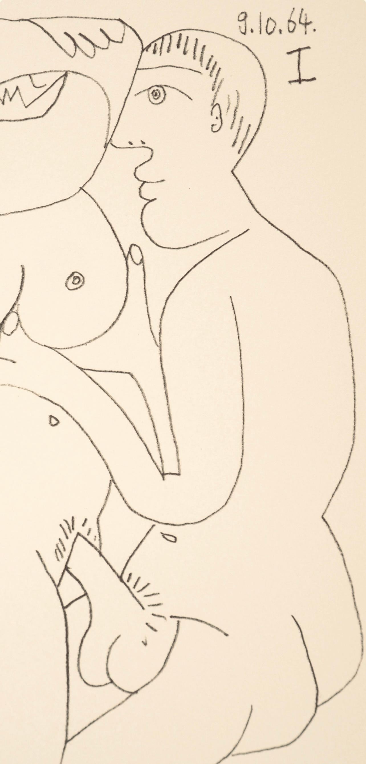 Picasso, Composition (Cramer 148), Le Goût du Bonheur (after) - Cubist Print by Pablo Picasso
