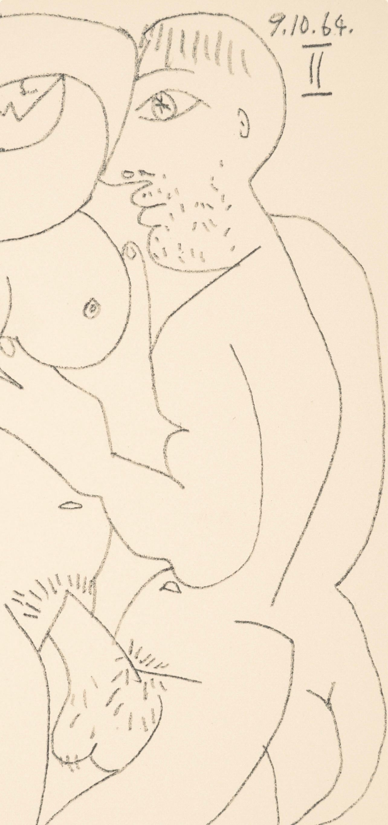 Picasso, Composition (Cramer 148), Le Goût du Bonheur (after) - Cubist Print by Pablo Picasso