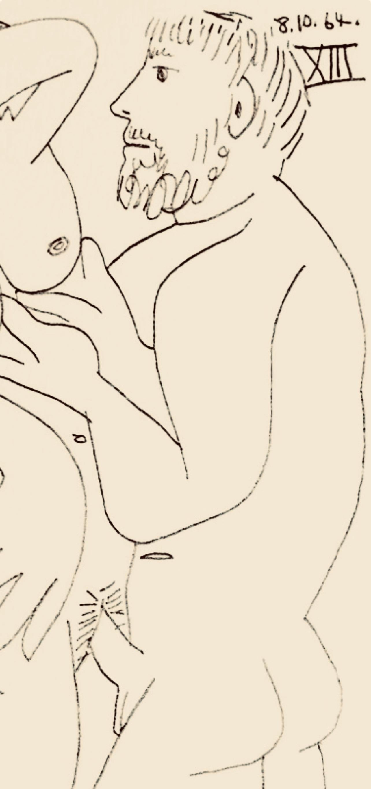 Picasso, Composition (Cramer 148), Le Goût du Bonheur (after) - Cubist Print by Pablo Picasso