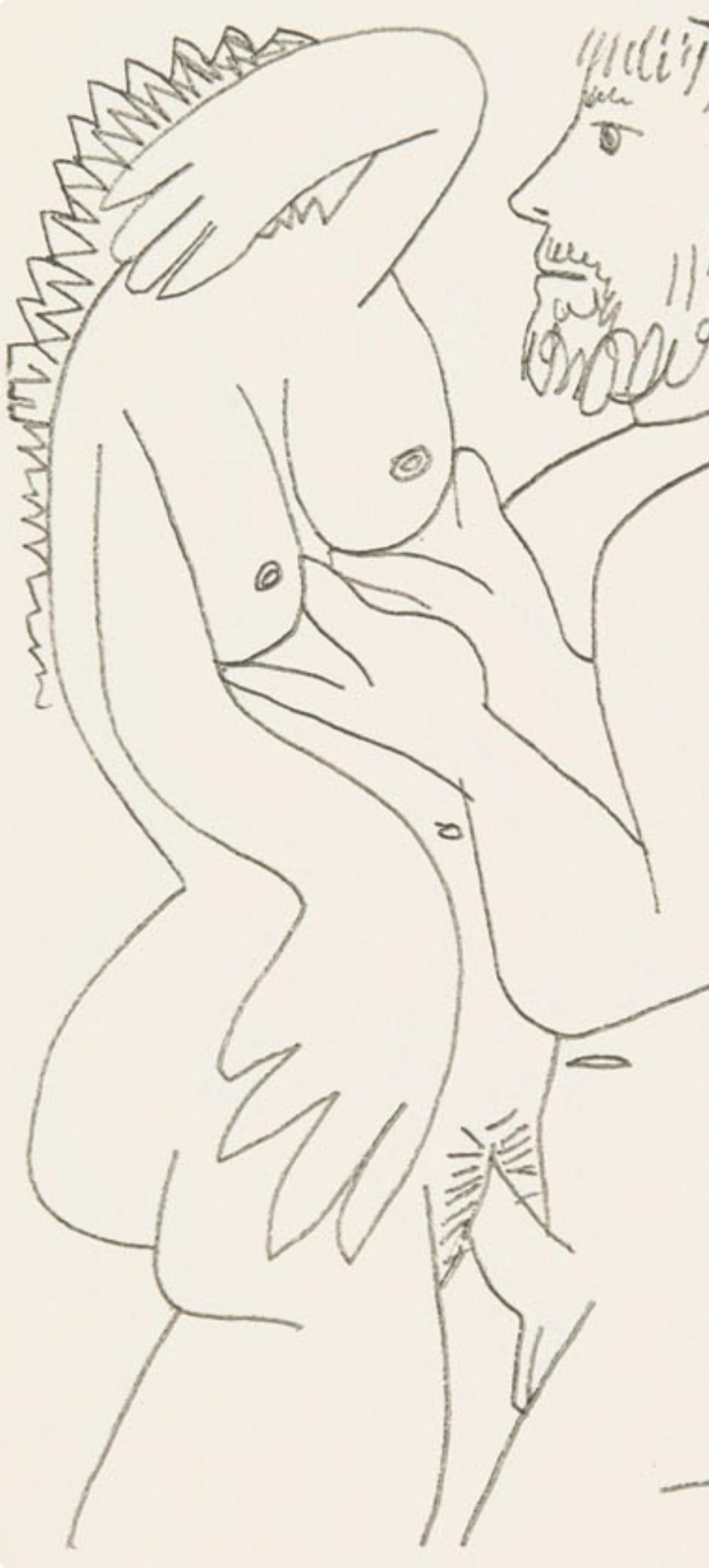 Picasso, 8.10.64. XIII (Cramer 148), Le Goût du Bonheur (after) - Cubist Print by Pablo Picasso